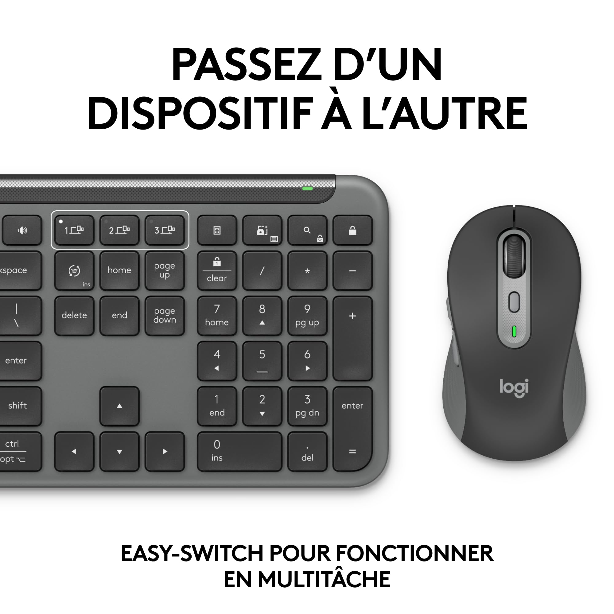 LOGITECH Signature Slim Combo MK950 for Business - Graphite - CENTRAL-419 (FR)