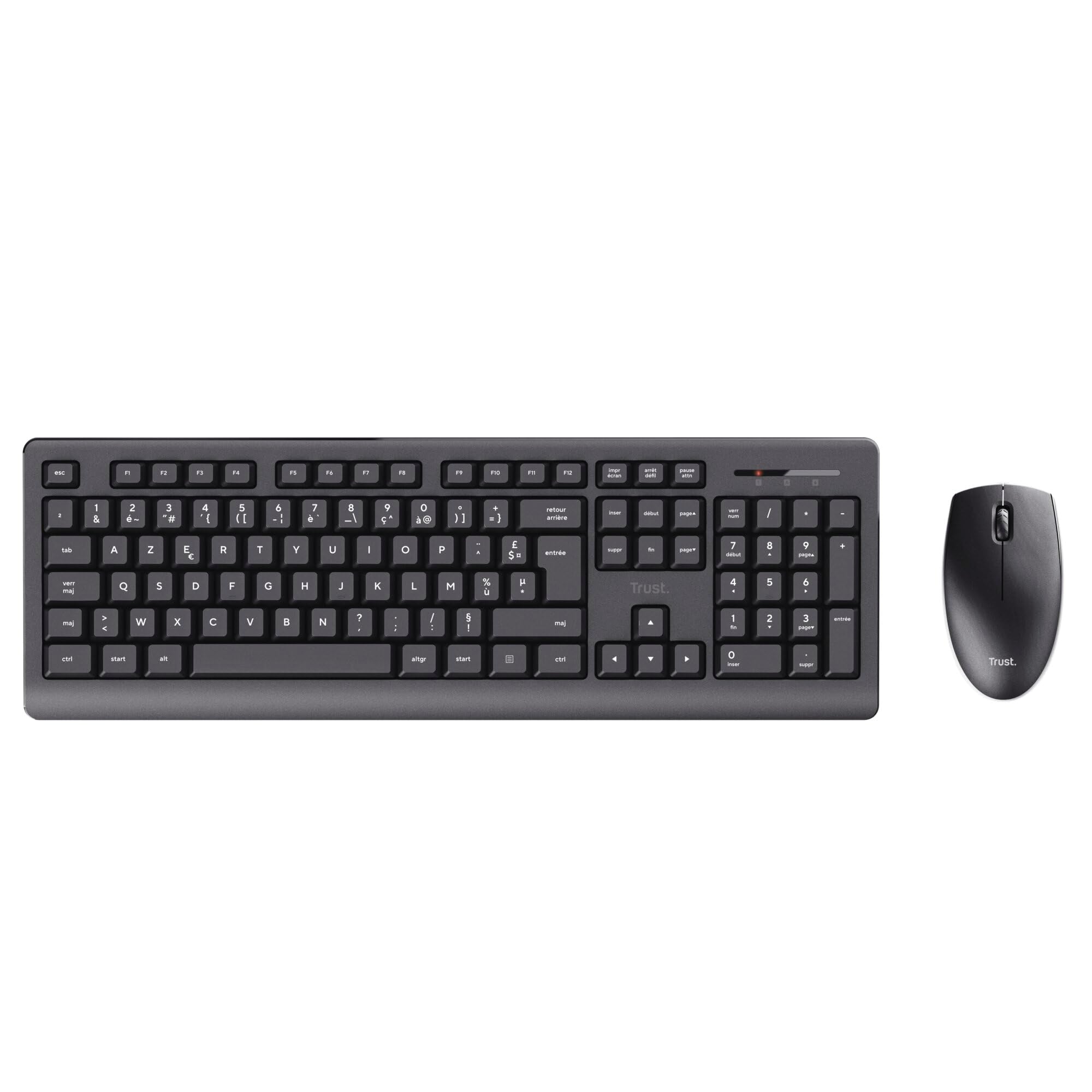 TRUST Pack clavier & souris sans fil PRIMO (FR)