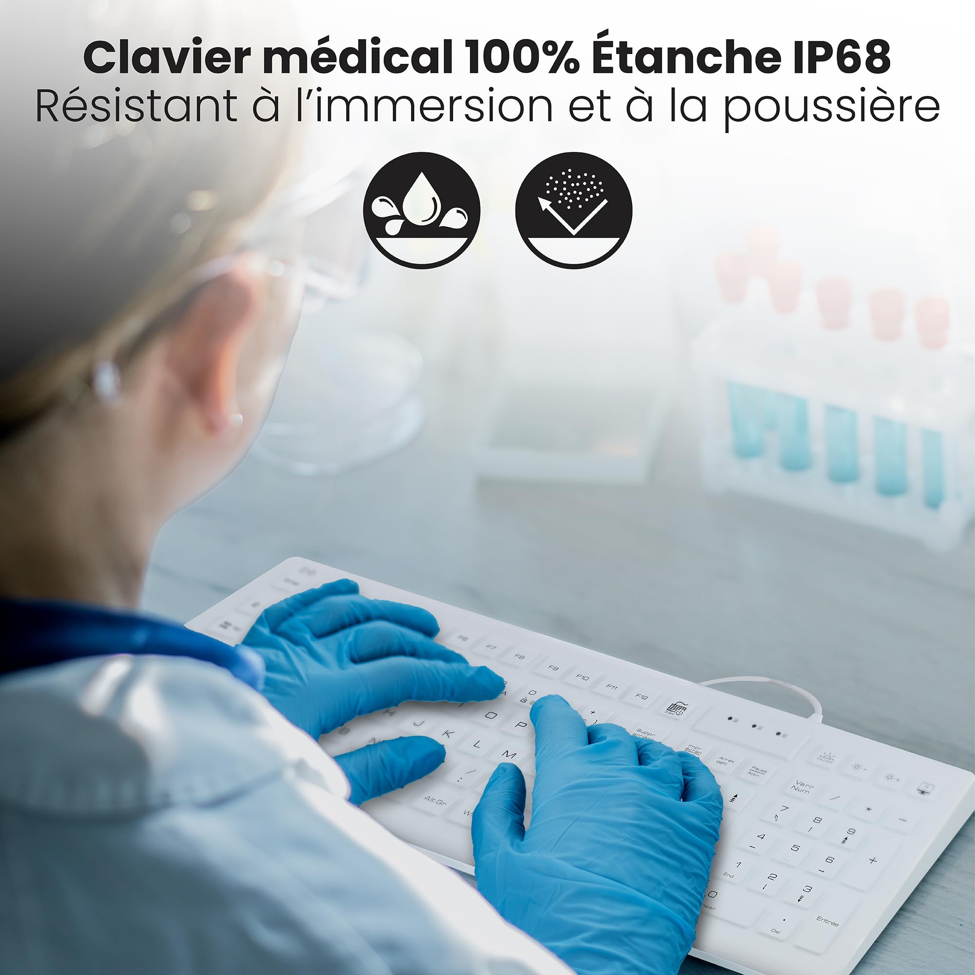 TNB Clavier filaire médical IP68
