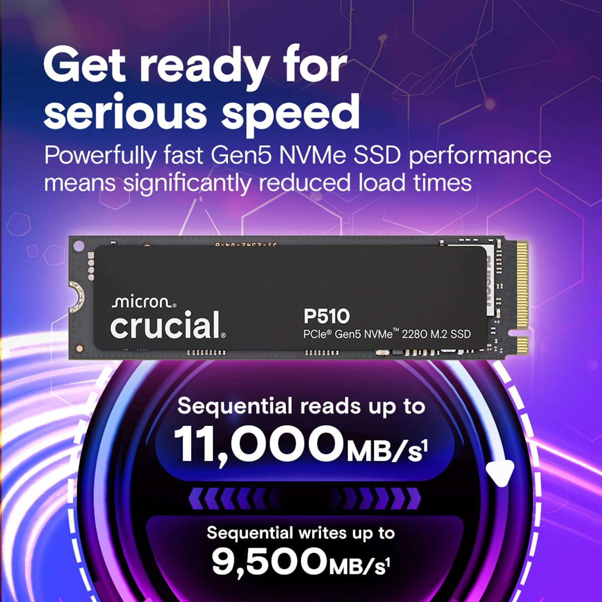 Crucial P510 2 To M.2 PCI Express 5.0 NVMe TLC