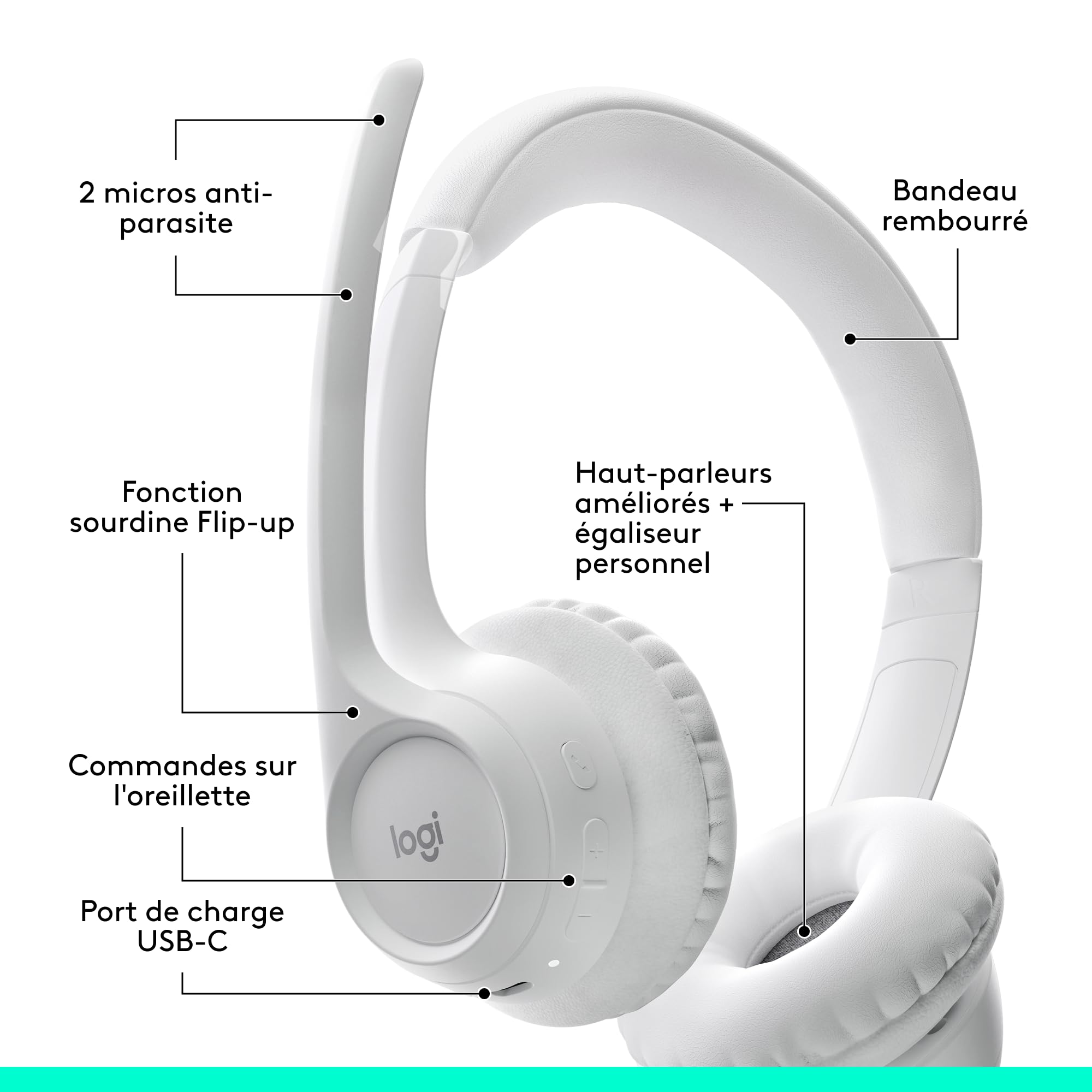 LOGITECH Zone 300 - OFF-WHITE - EMEA28-935