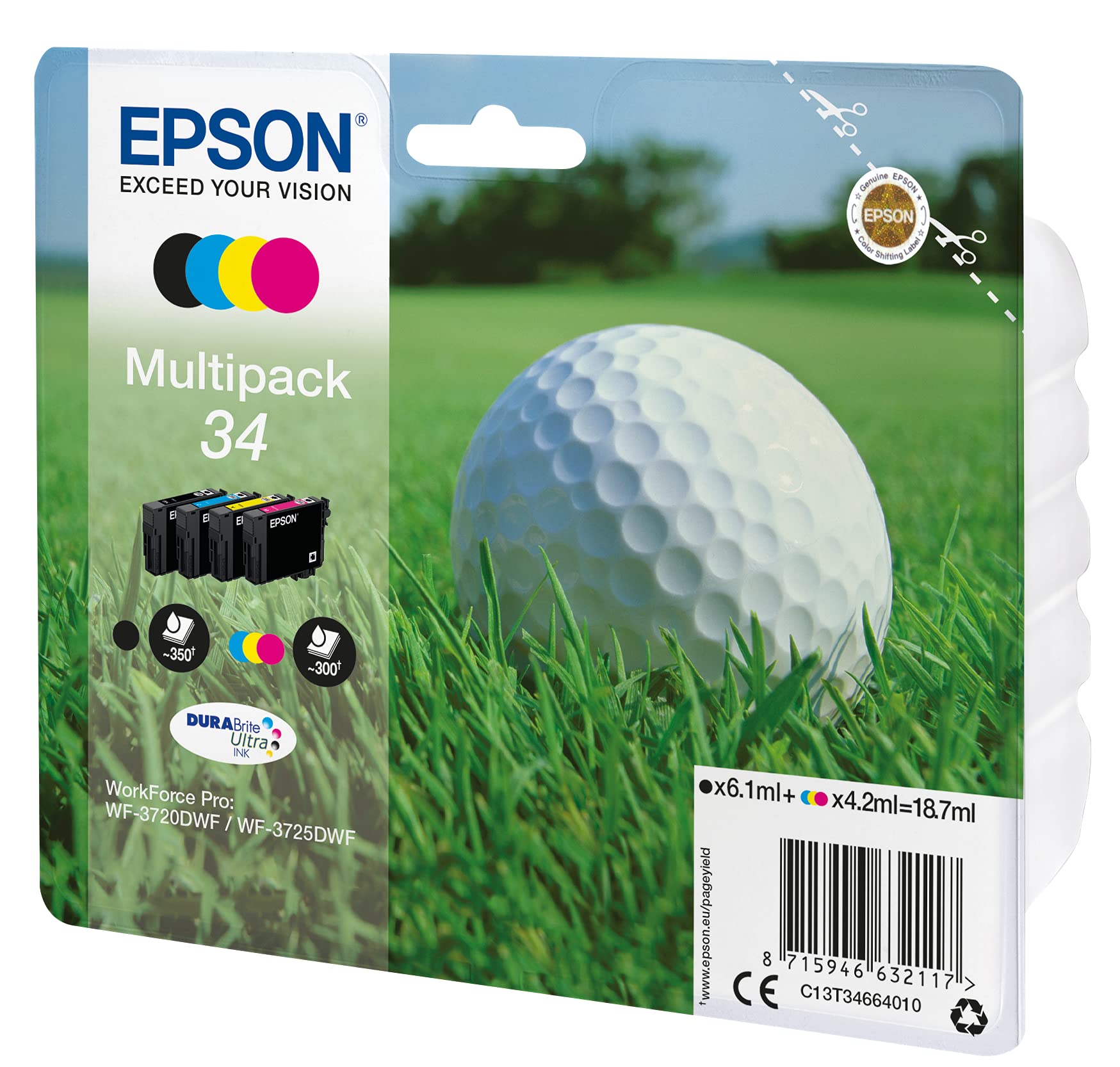 Cartouche EPSON C13T34664010 - 4 couleurs