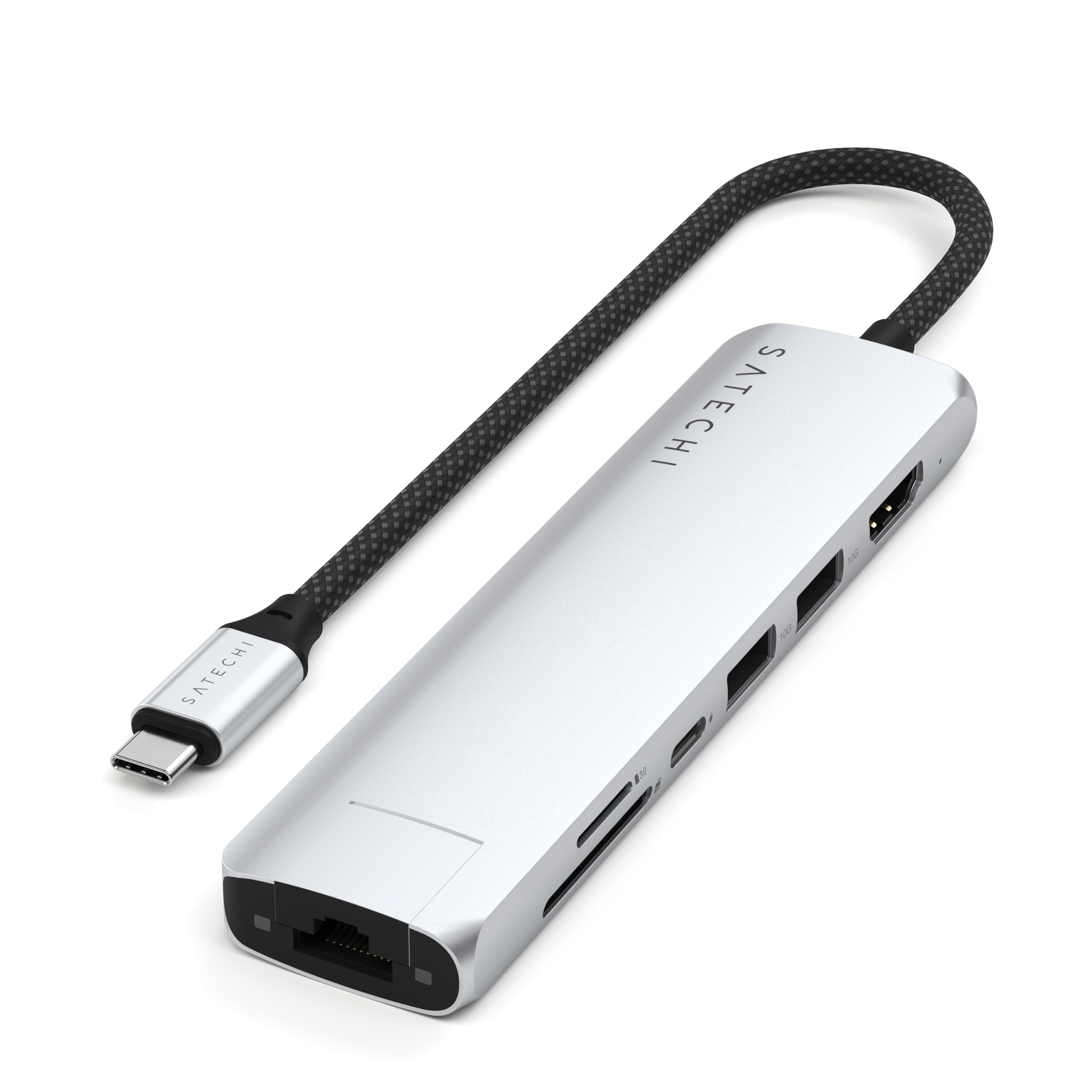 7IN1 USBC MULTIPORT ADAPT ETHERNET SIL