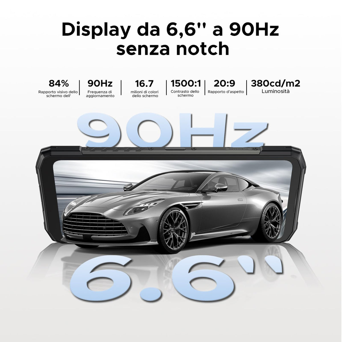 Doogee Blade 20 Turbo (NFC - 6.6'' - 256 Go, 8 Go RAM - 10 300 mAh) Noir