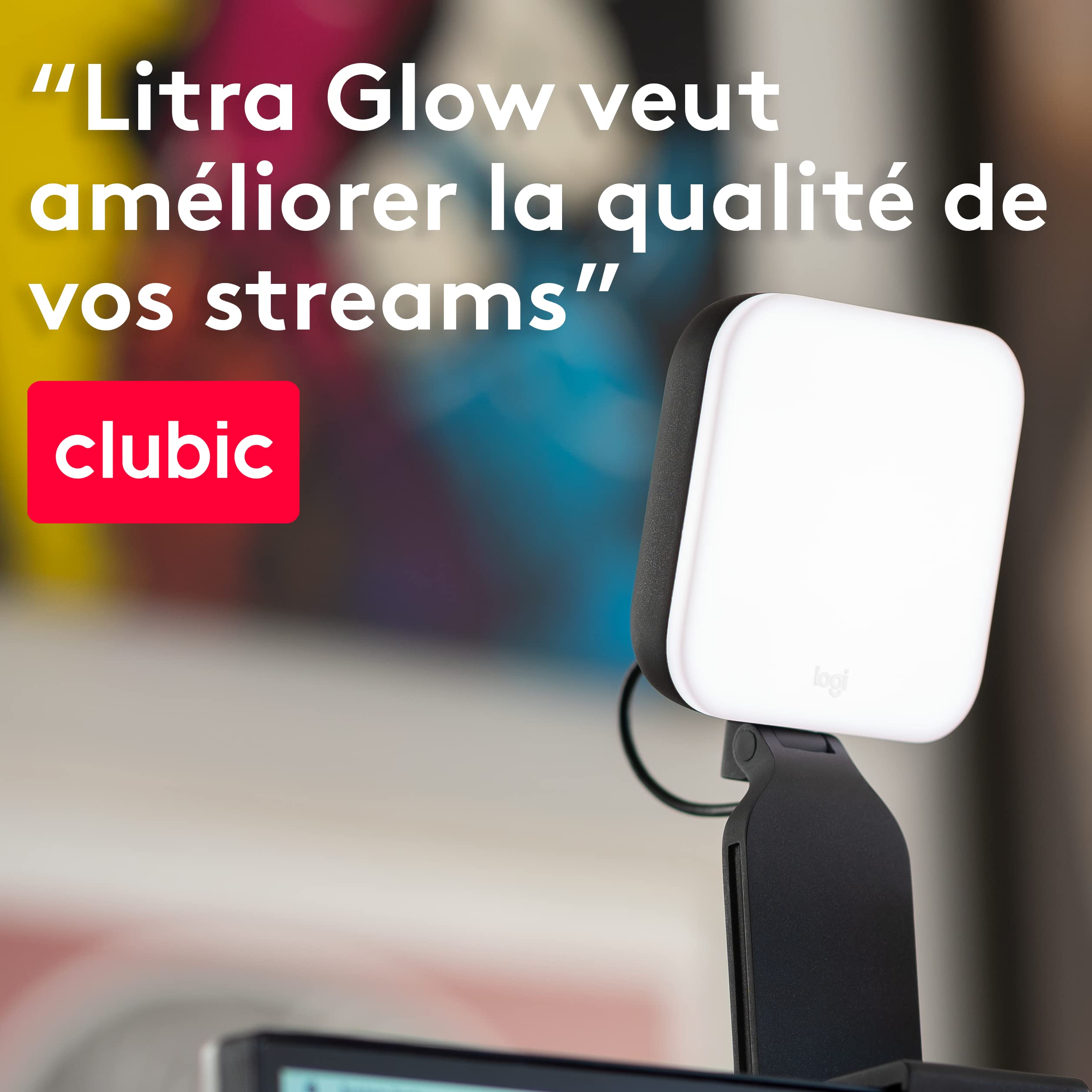 LOGITECH Litra Glow Premium Streaming Light with TrueSoft Lamp head 1 heads LED DC