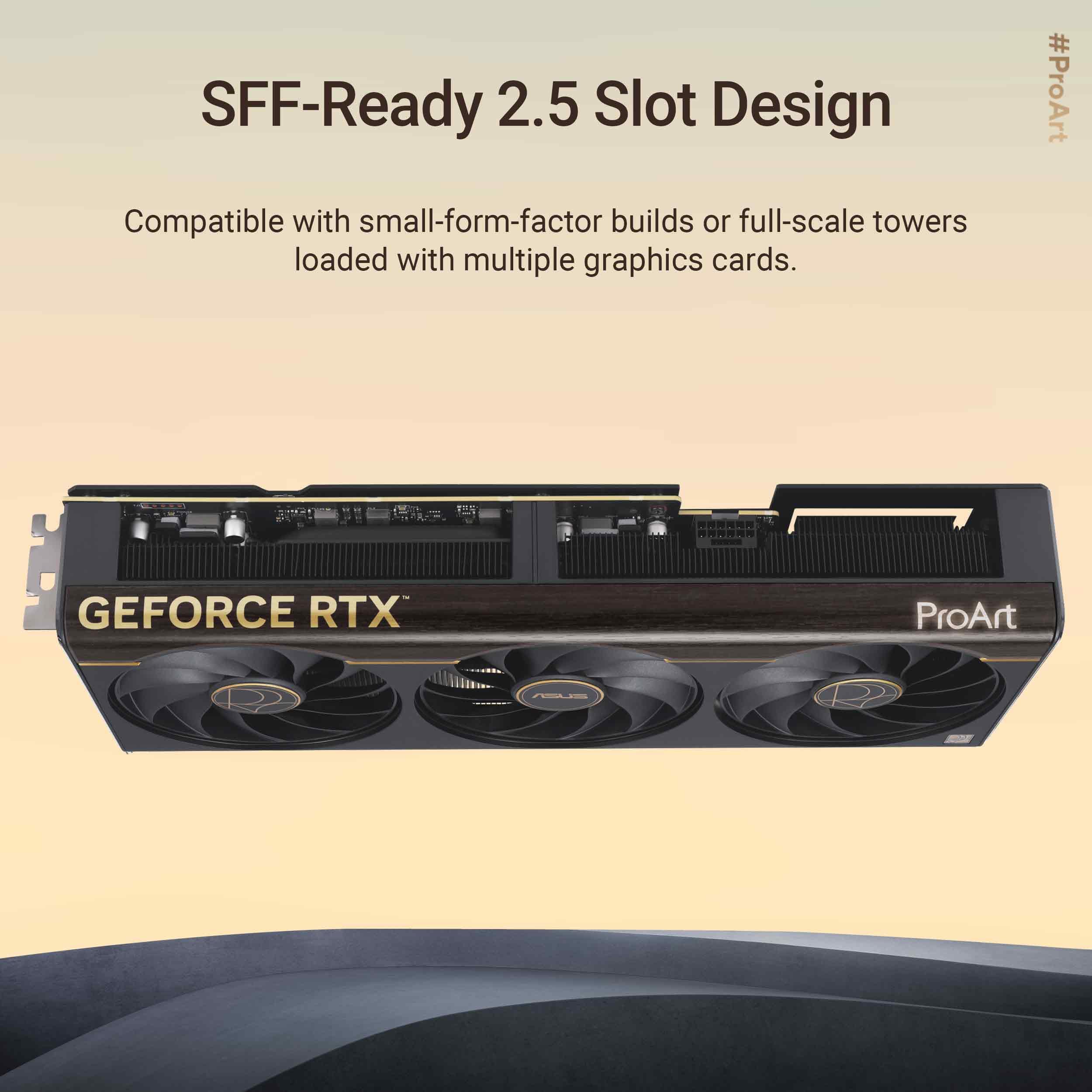 ASUS ProArt GeForce RTX 5070 Ti OC Edition Graphics Card PCIe 5.0 16Go GDDR7 USB Type-C HDMI 2.1b 2xDisplayPort 2.1b