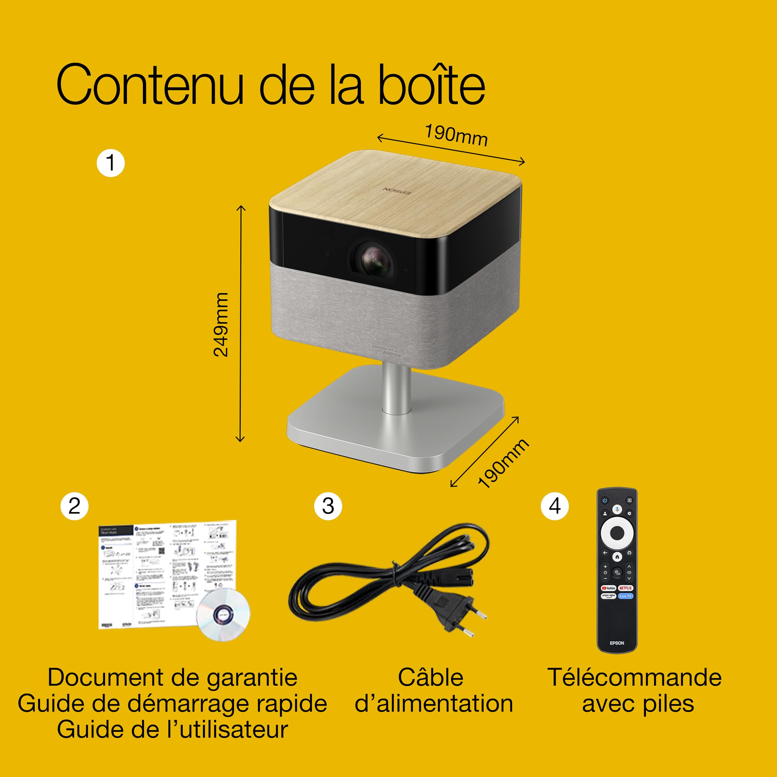 EPSON EF-72 4K UHD PRO Projector 1000lm