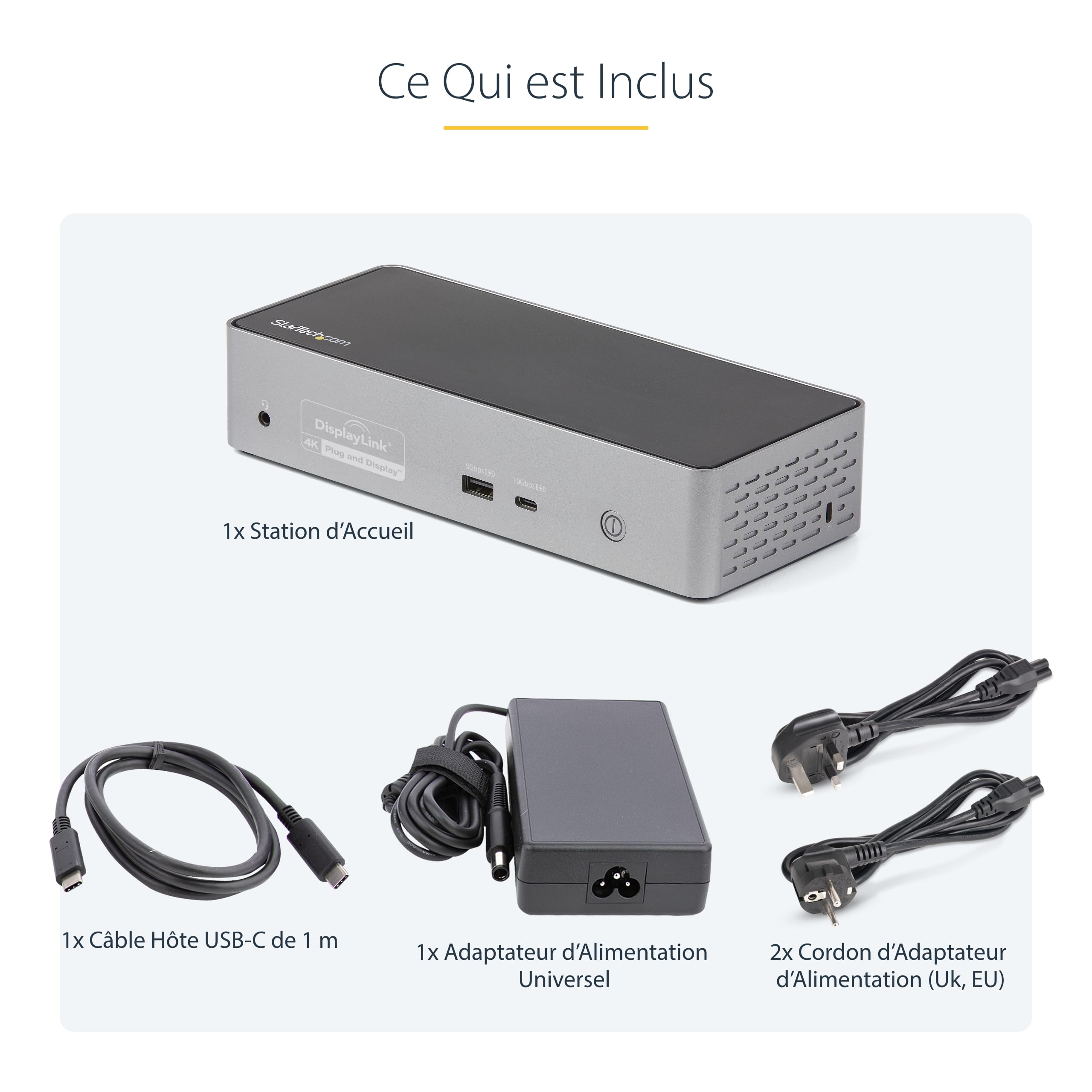 USB-C Dock - 4K Quad Monitor - 100W PD