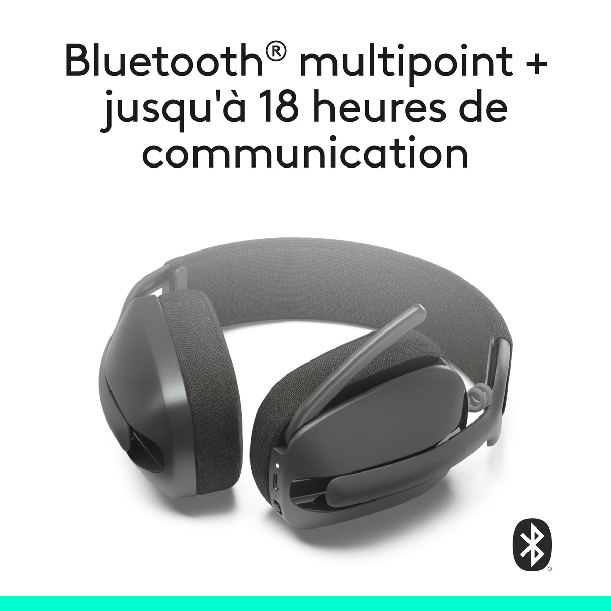 LOGITECH Zone Vibe 100 Headset full size Bluetooth wireless graphite
