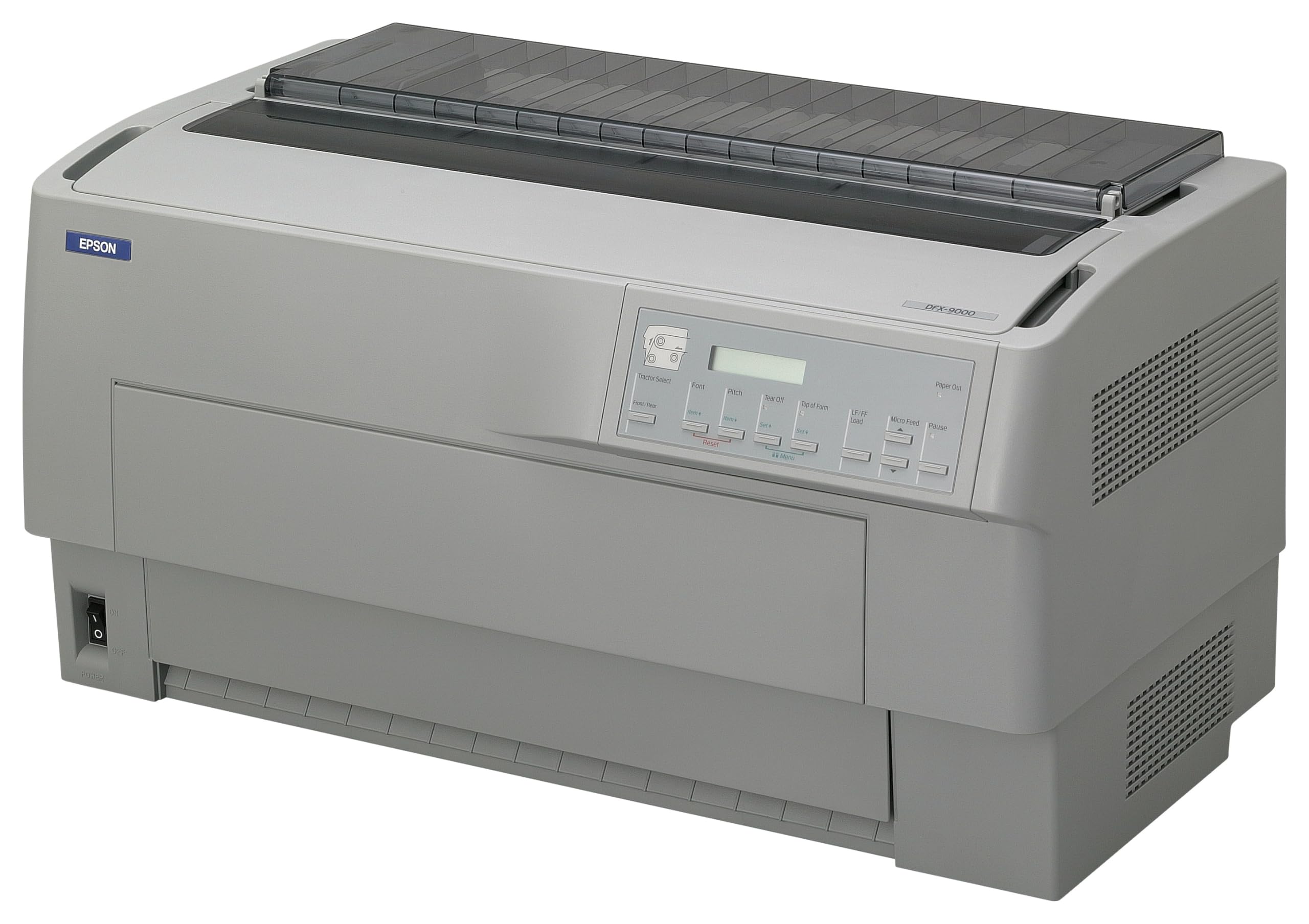 EPSON DFX 9000N Printer Mono dot-matrix 419.1mm width 240x144dpi 9pin 1550char/sec parallel USB LAN serial