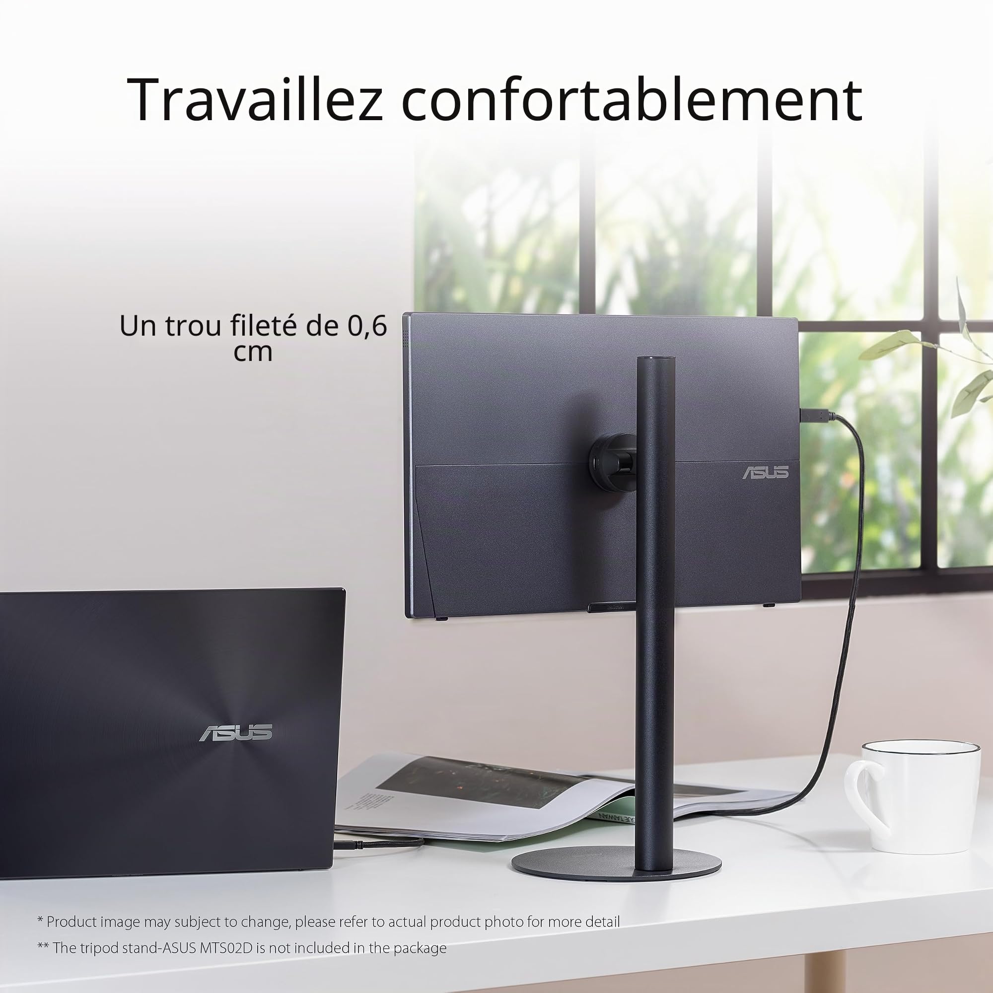 "ASUS MB16AHV écran plat de PC 39,6 cm (15.6"") 1920 x 1080 pixels Full HD LCD Noir"