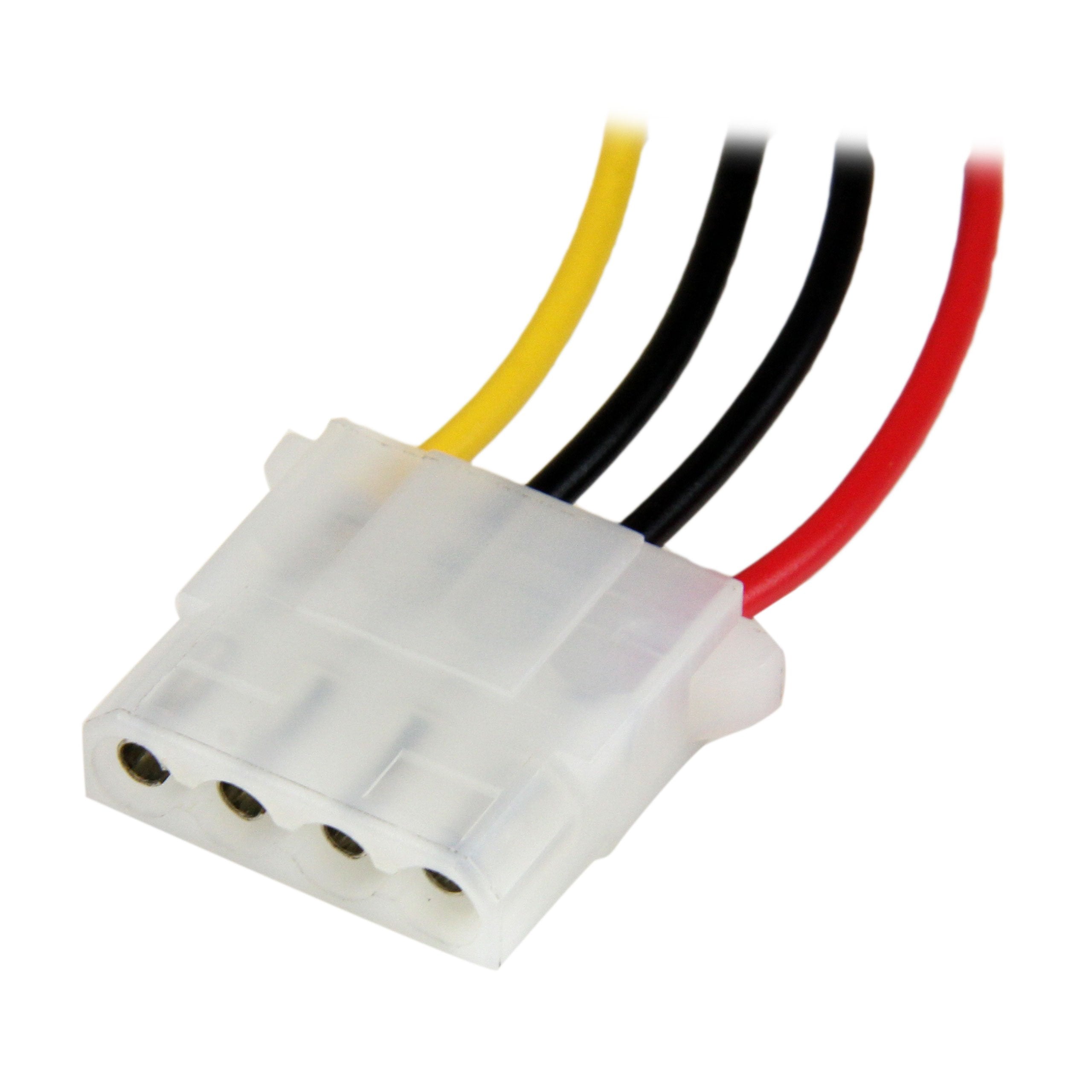 12in Molex LP4 Power Extension Cable M/F