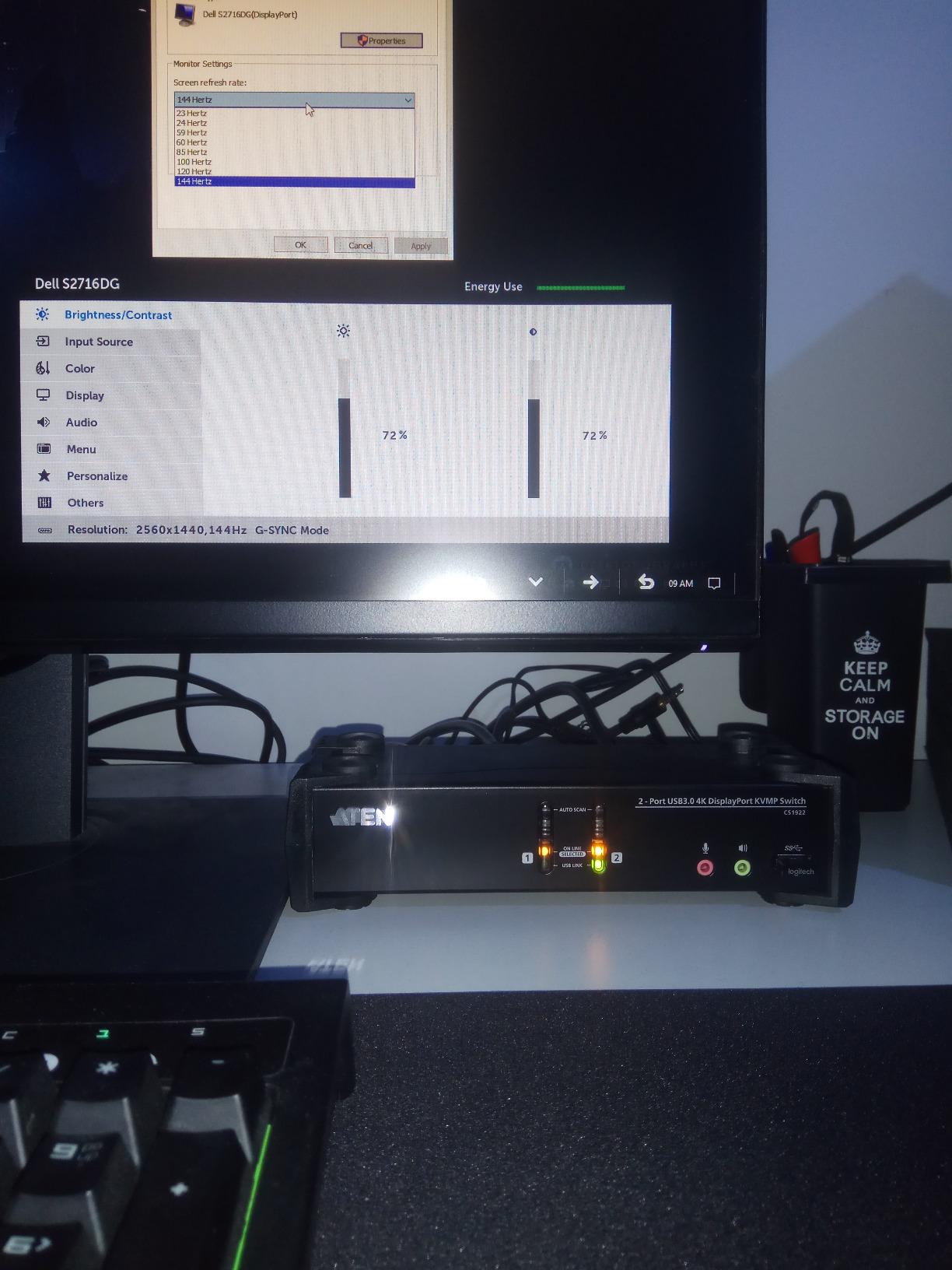 ATEN CS1922 commutateur écran, clavier et souris Noir