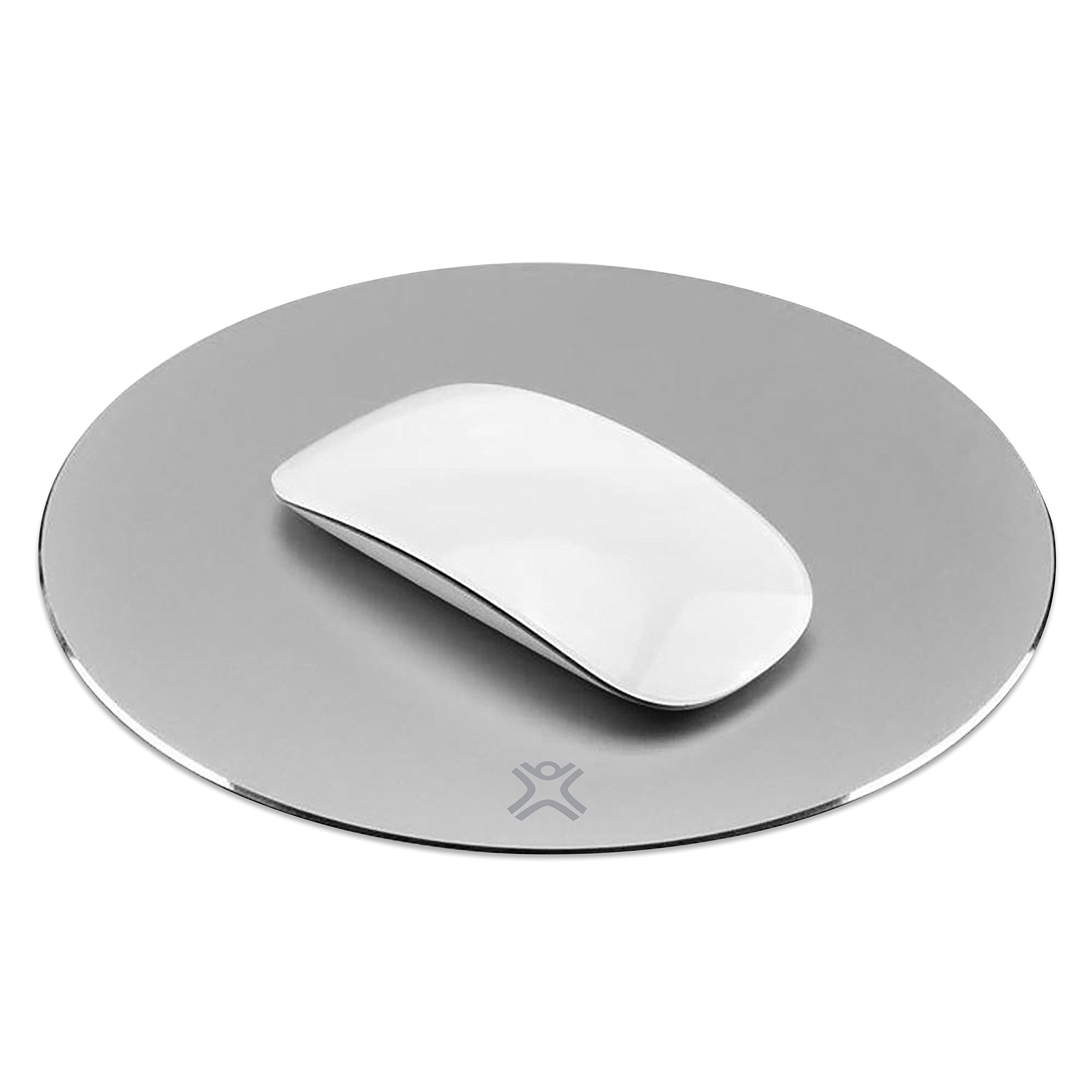 XTREMEMAC Tapis de souris rond en aluminium Argent