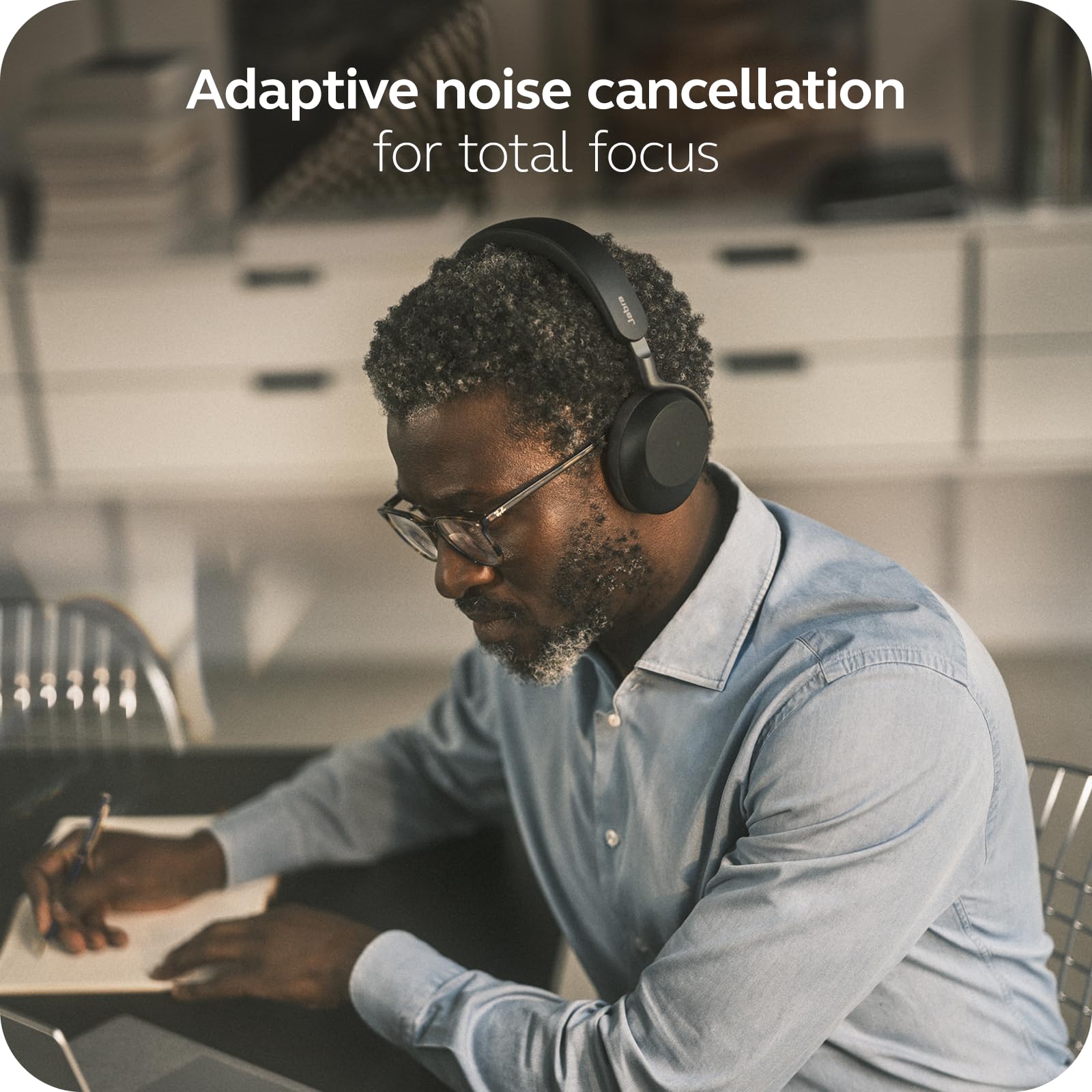 Jabra Evolve3 75 UC Link 390 USB-A Bla