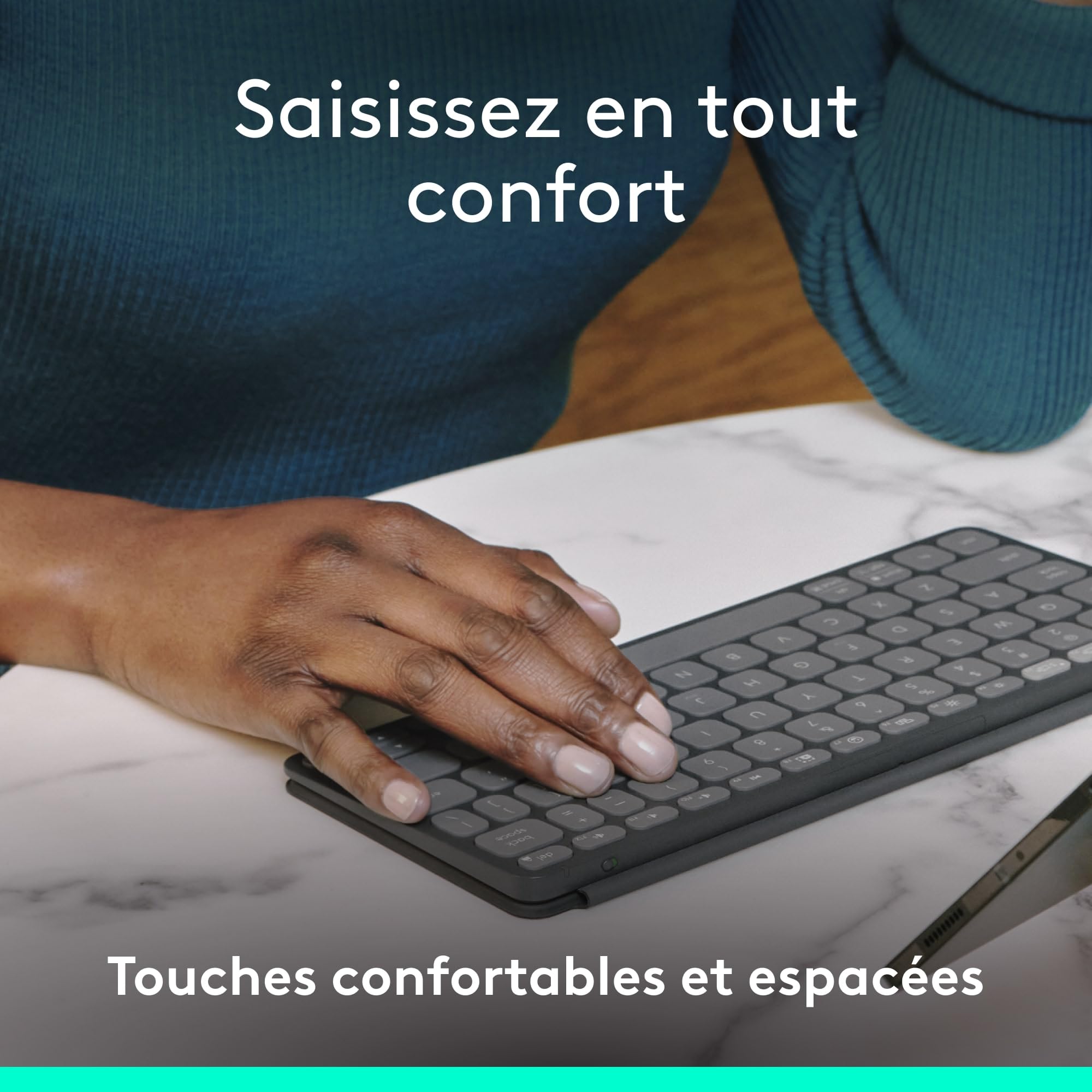 LOGITECH Keys-To-Go 2 - Graphite (FR)
