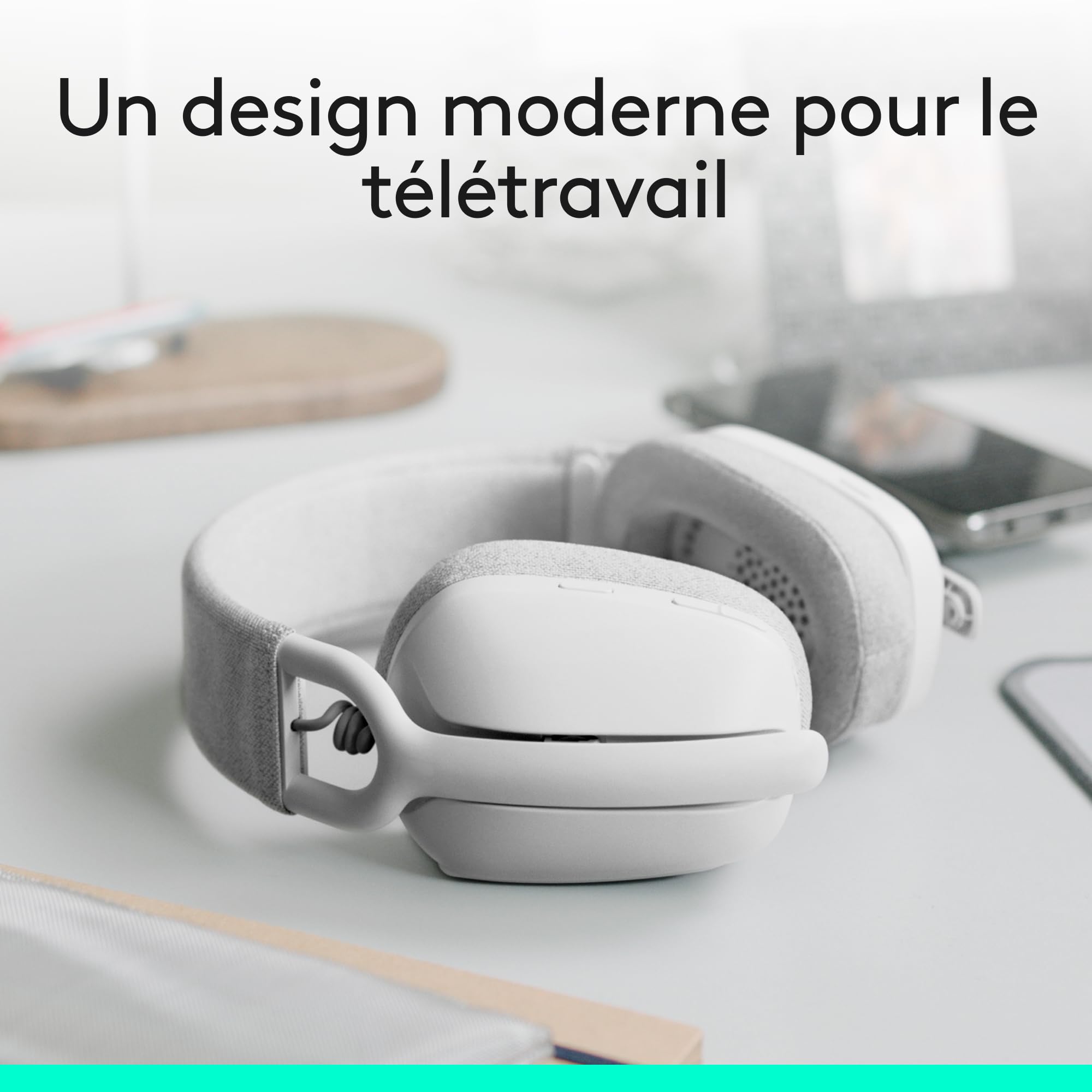 LOGITECH Zone Vibe 100 Headset full size Bluetooth wireless off-white