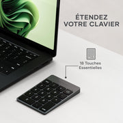ALUMINUM RECHARGEABLE BT KEYPAD SPACE GR