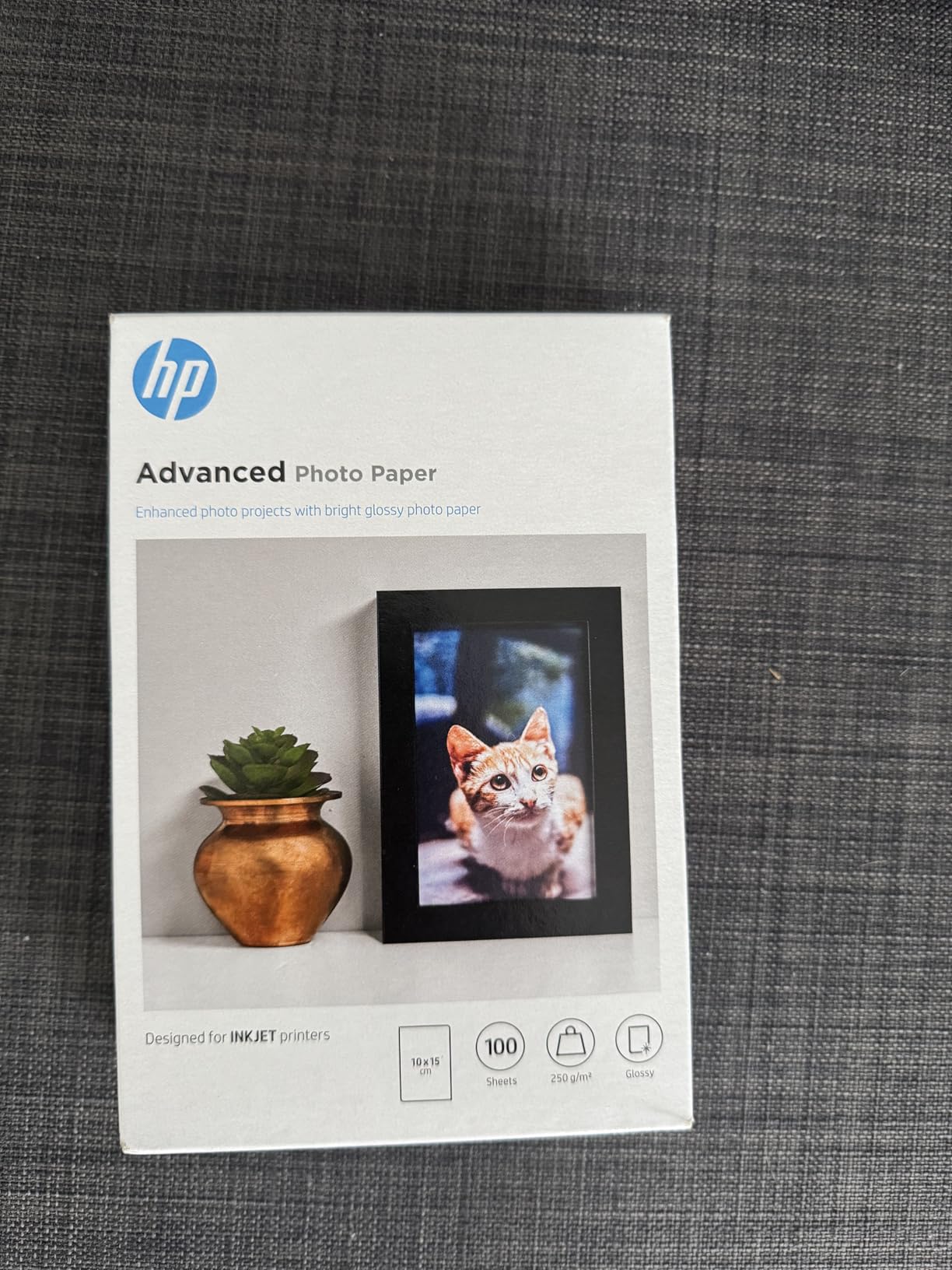 HP original Advanced glossy photo paper white Ink cartridge Q8697A 250g/m2 A3 20 sheets 1-pack
