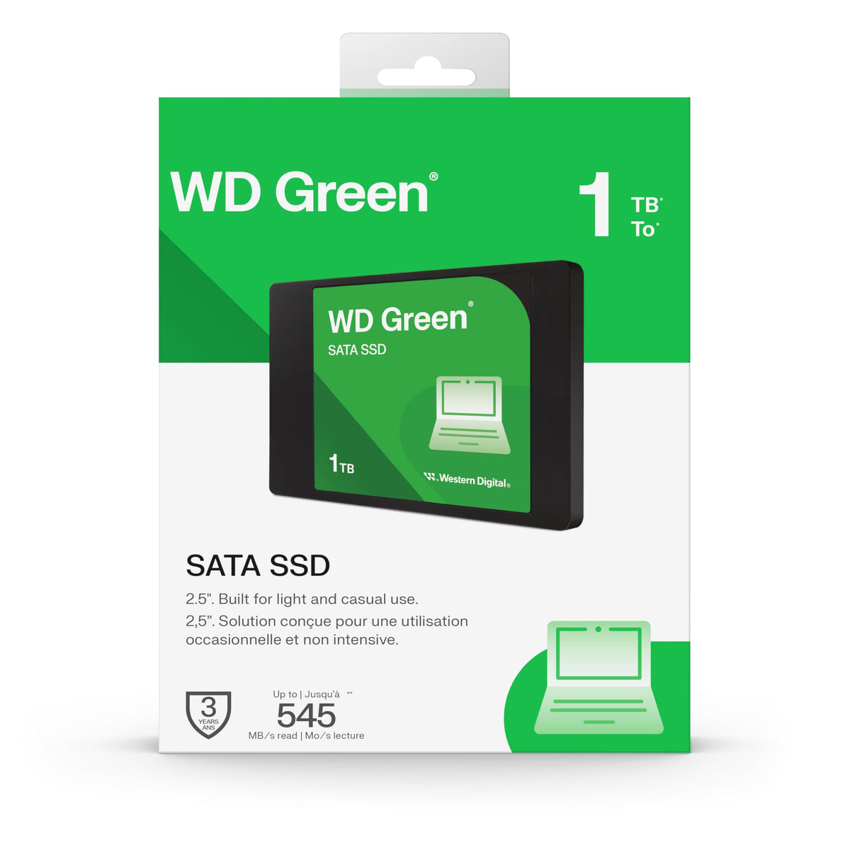 WD Green SATA SSD 1To 2.5p POWERED BY SANDISK
