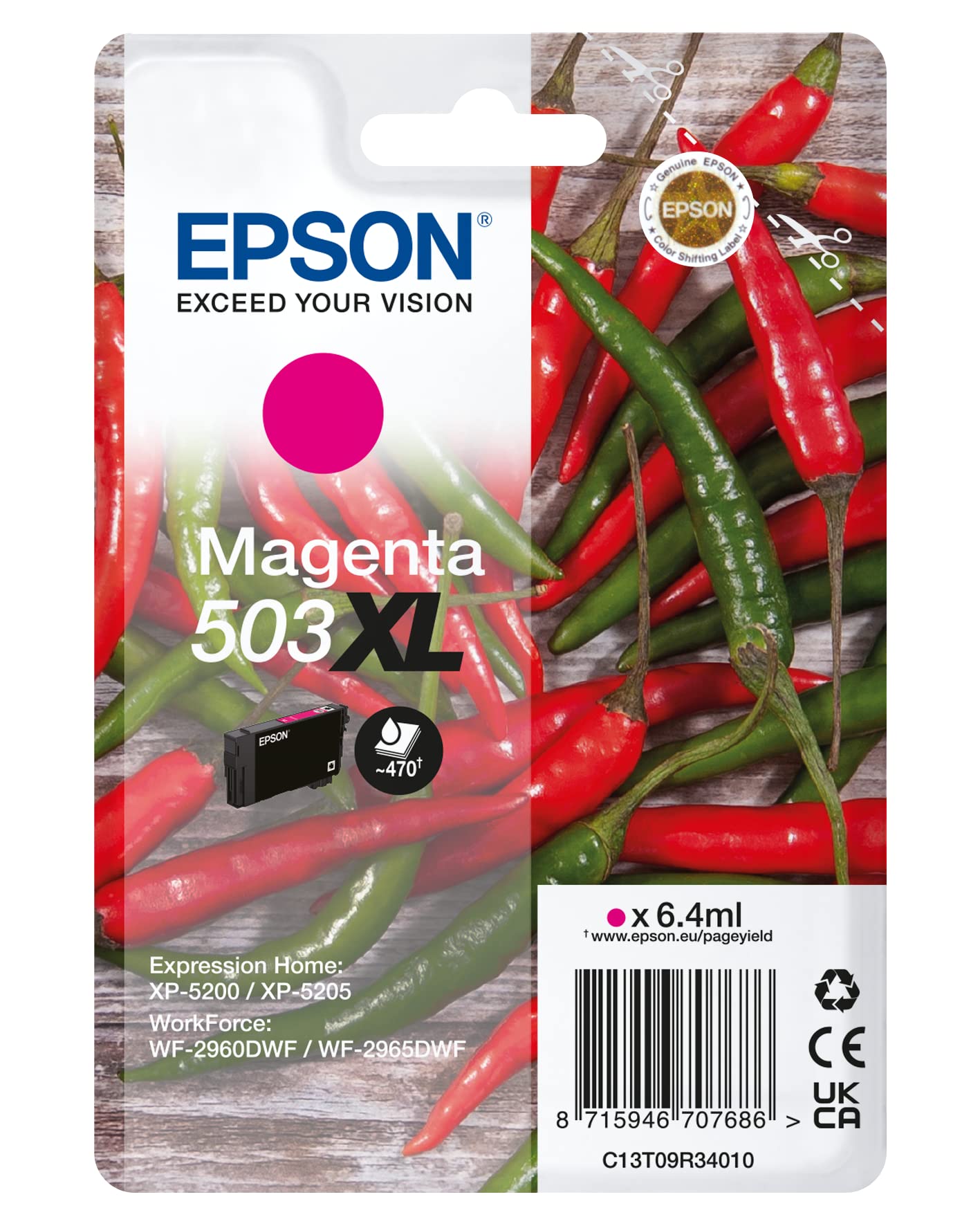 EPSON 1LB Singlepack Magenta 503XL Ink w/s