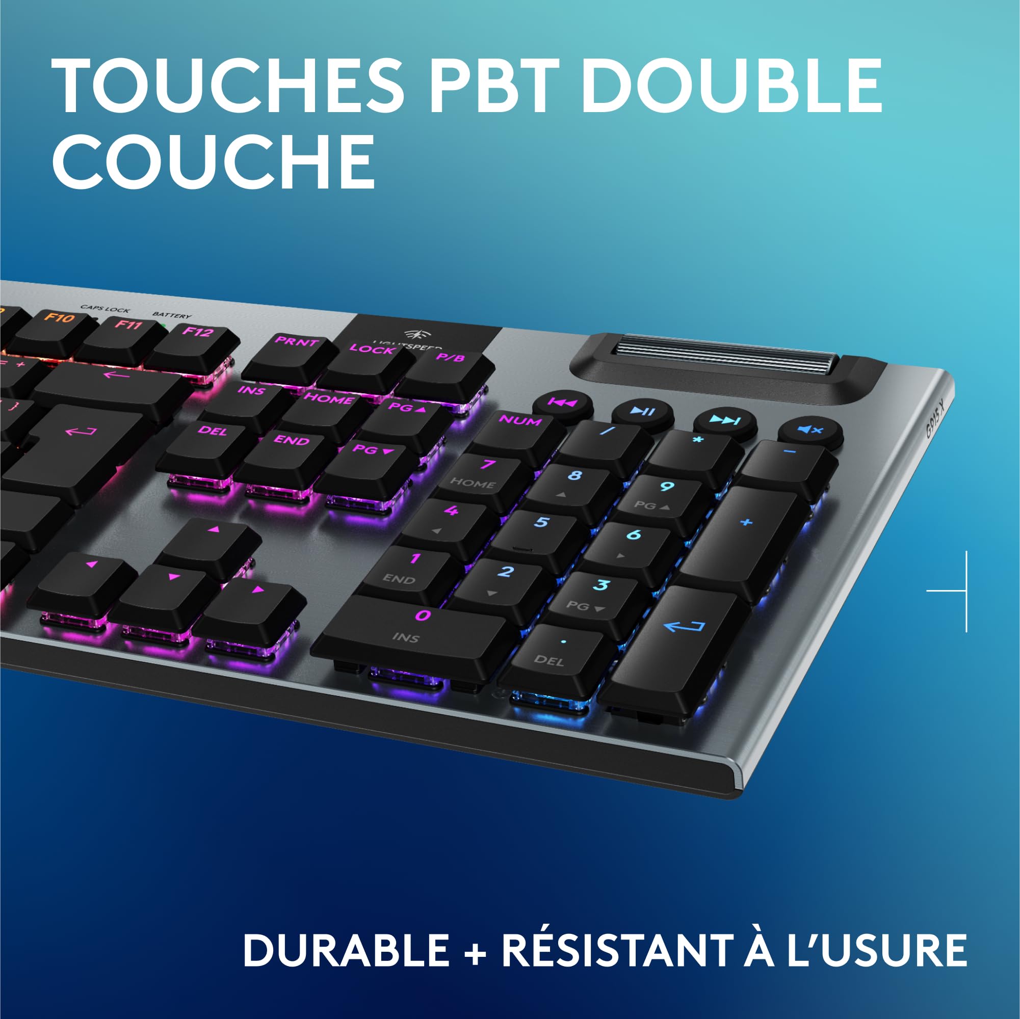 LOGITECH G915 X LIGHTSPEED Wireless Gaming Keyboard Black (FR)