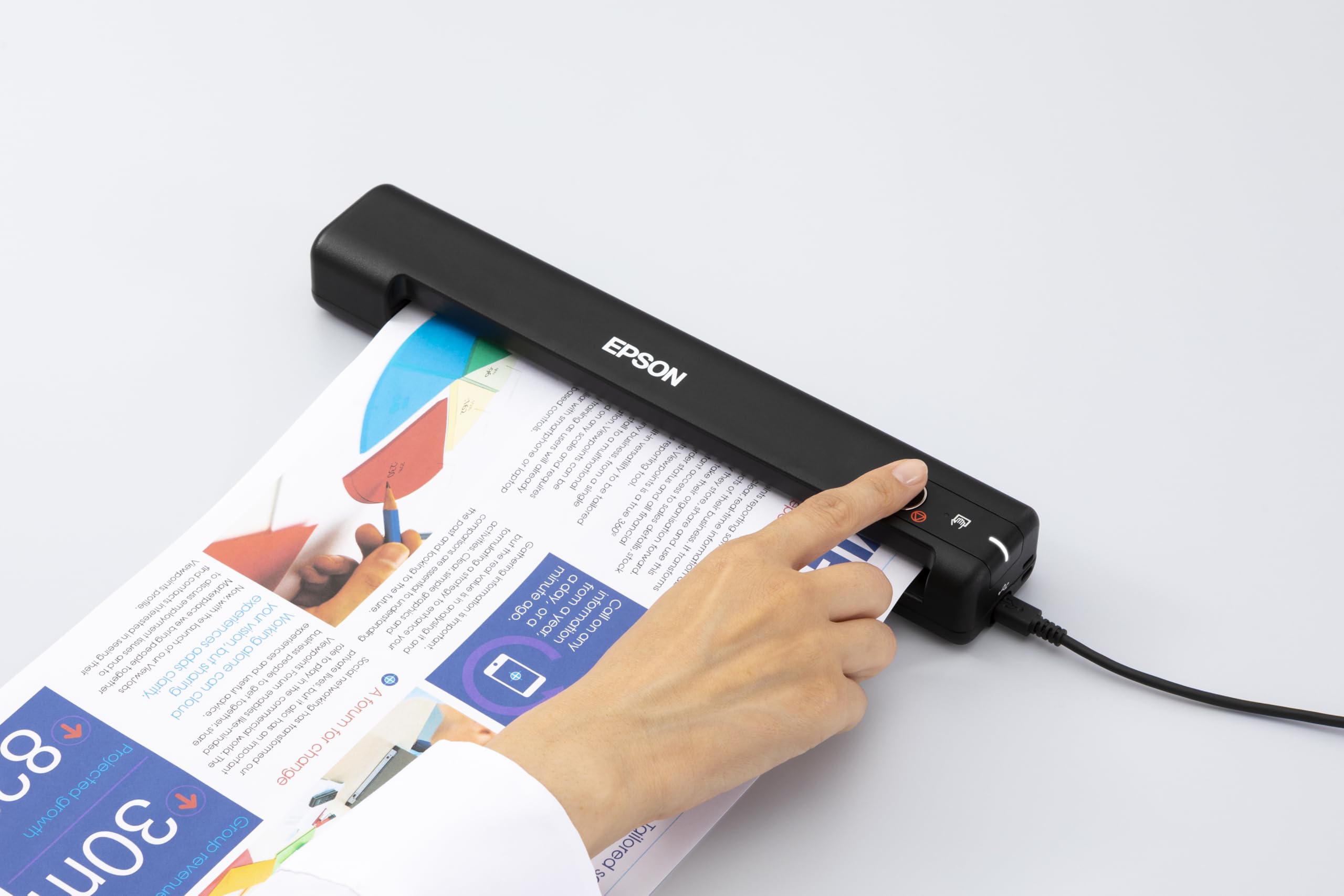EPSON WorkForce ES-50 Sheetfed scanner Contact Image Sensor CIS A4 600x600dpi 300scans/d USB 2.0