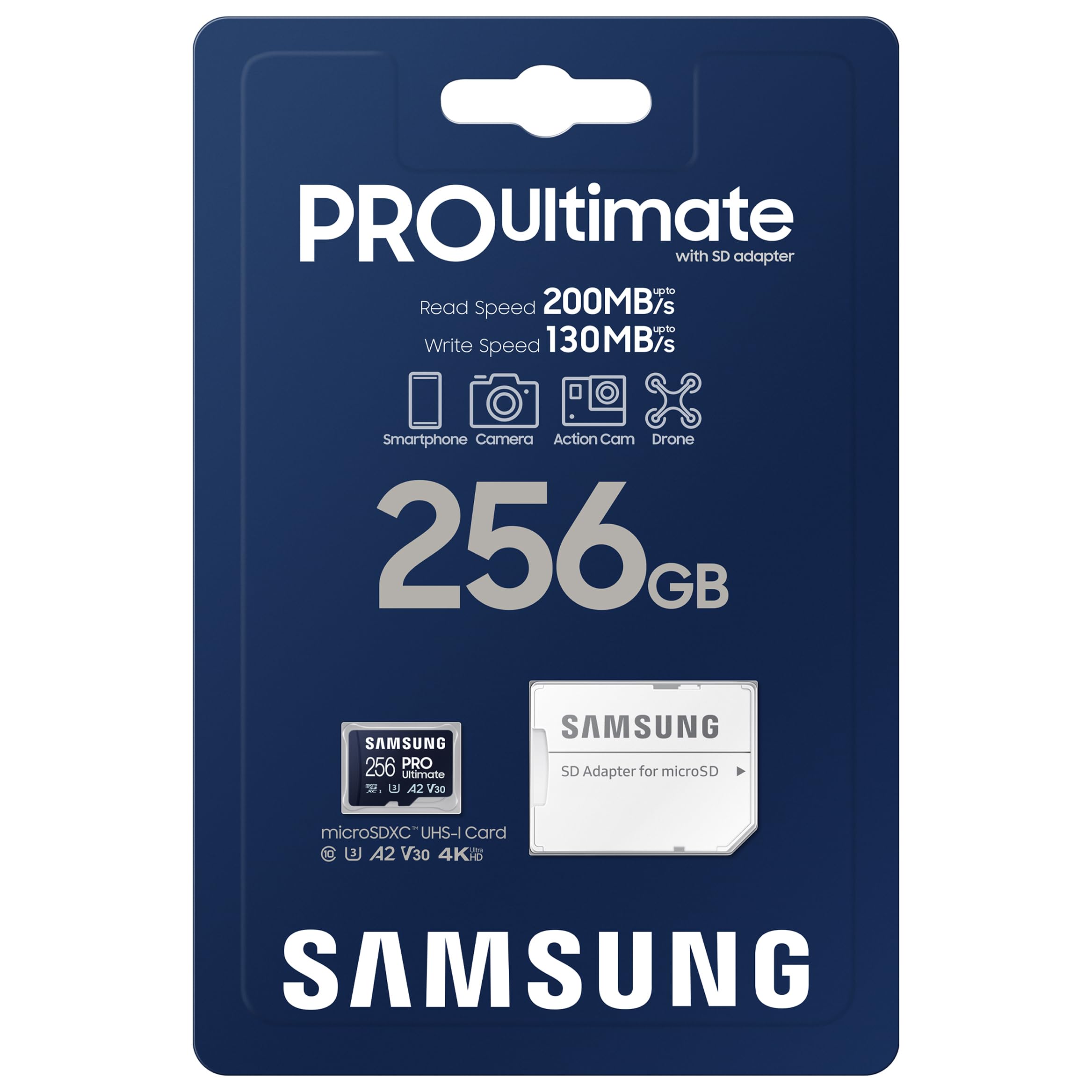 Micro SD PRO Ultimate 256GB+SD Adapter