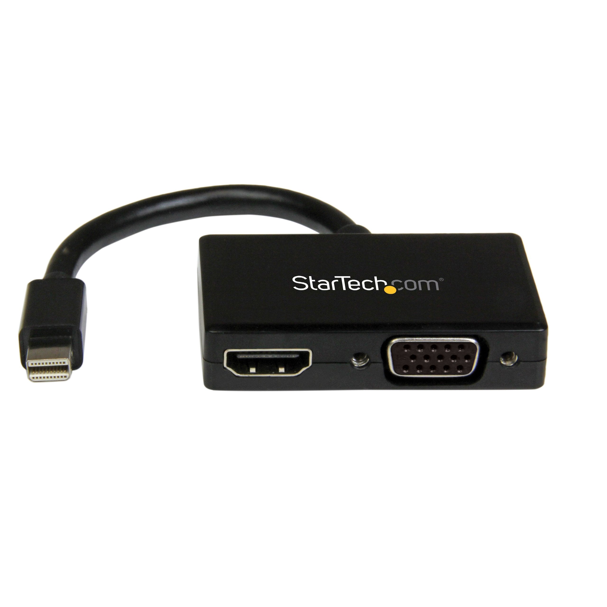 Travel A/V adapter: mDP to VGA/HDMI