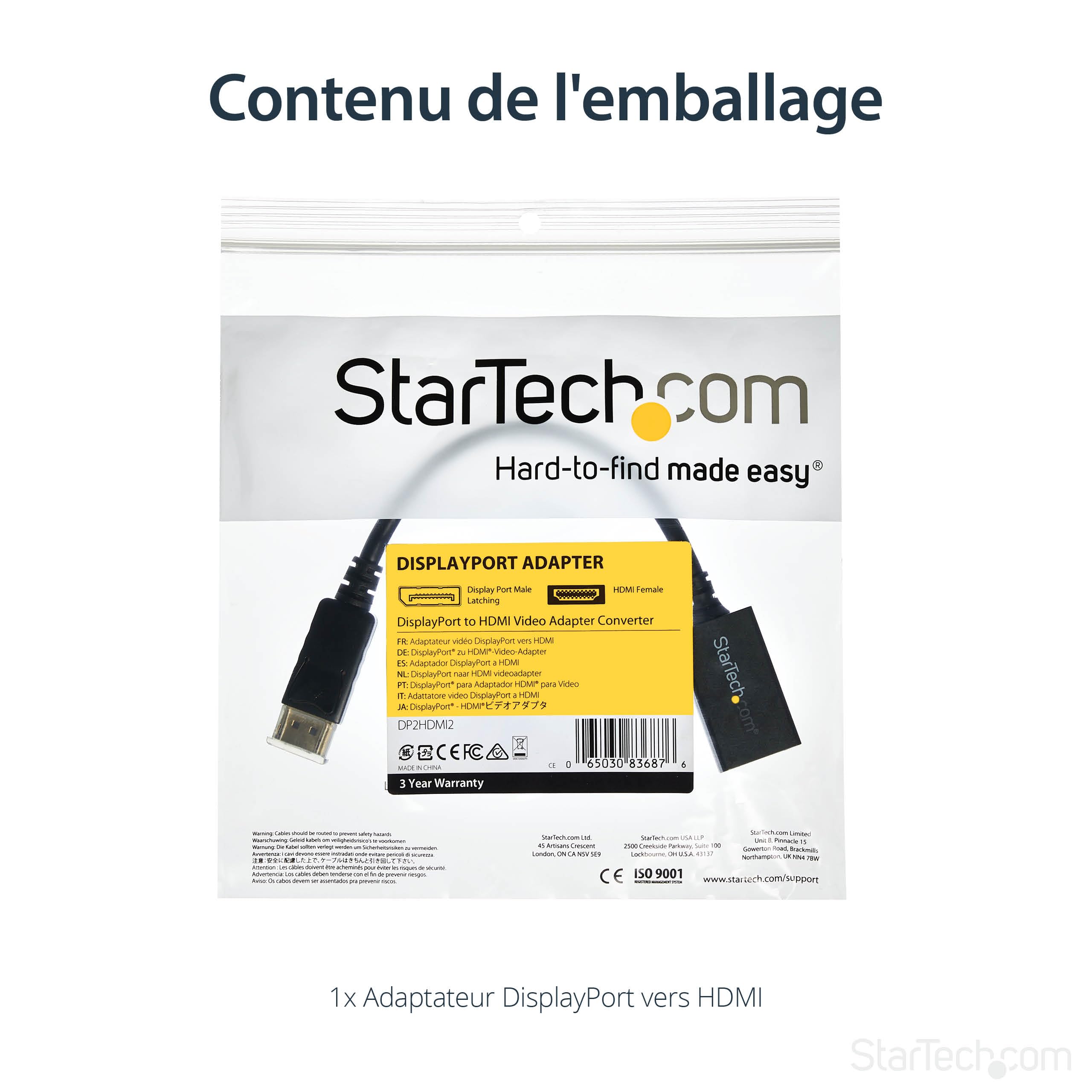 DisplayPort to HDMI Video Converter