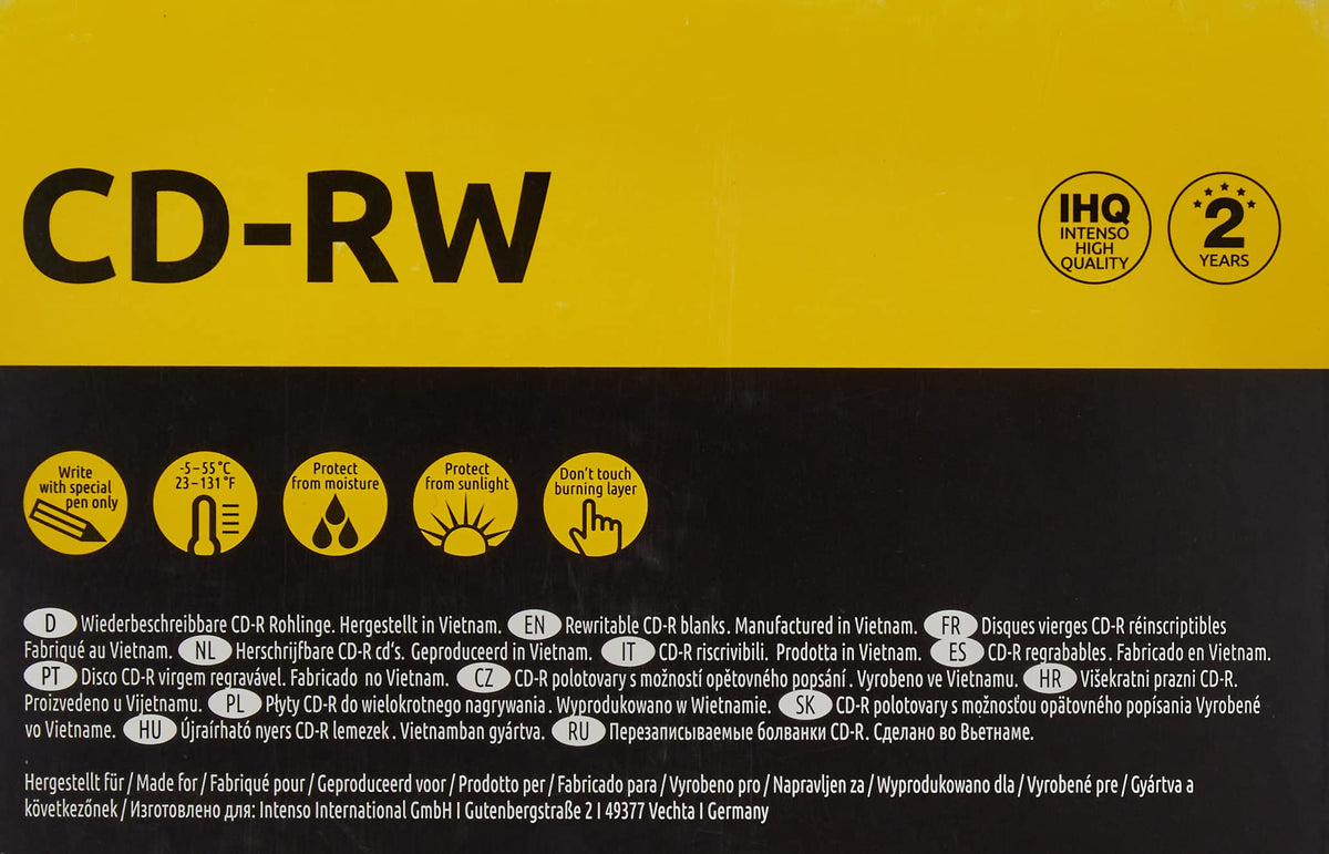 INTENSO CD-RW 700 MB, slim case de 10 pièces