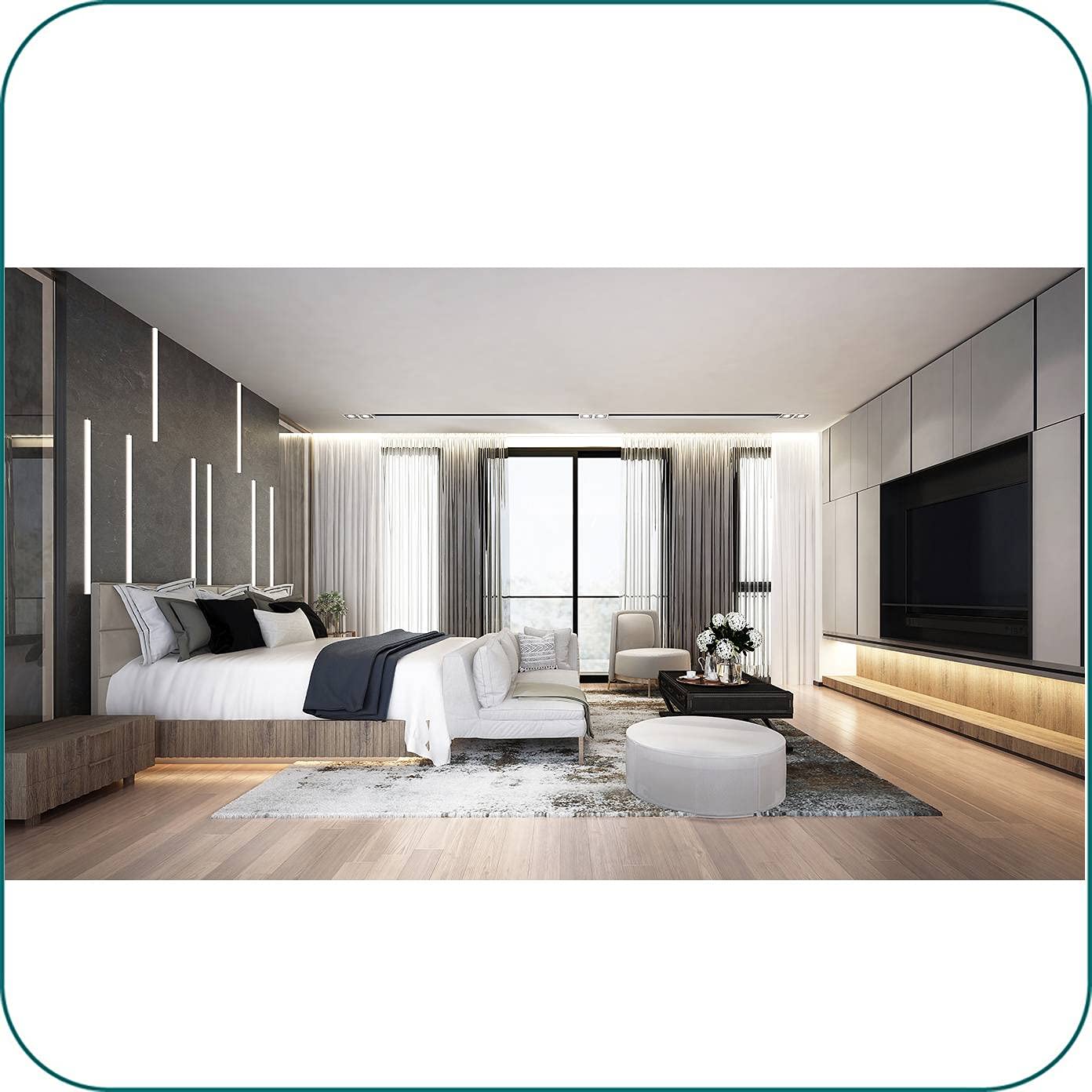 AAVARA Support mural EF4030 inclinable pour écrans 26-52"