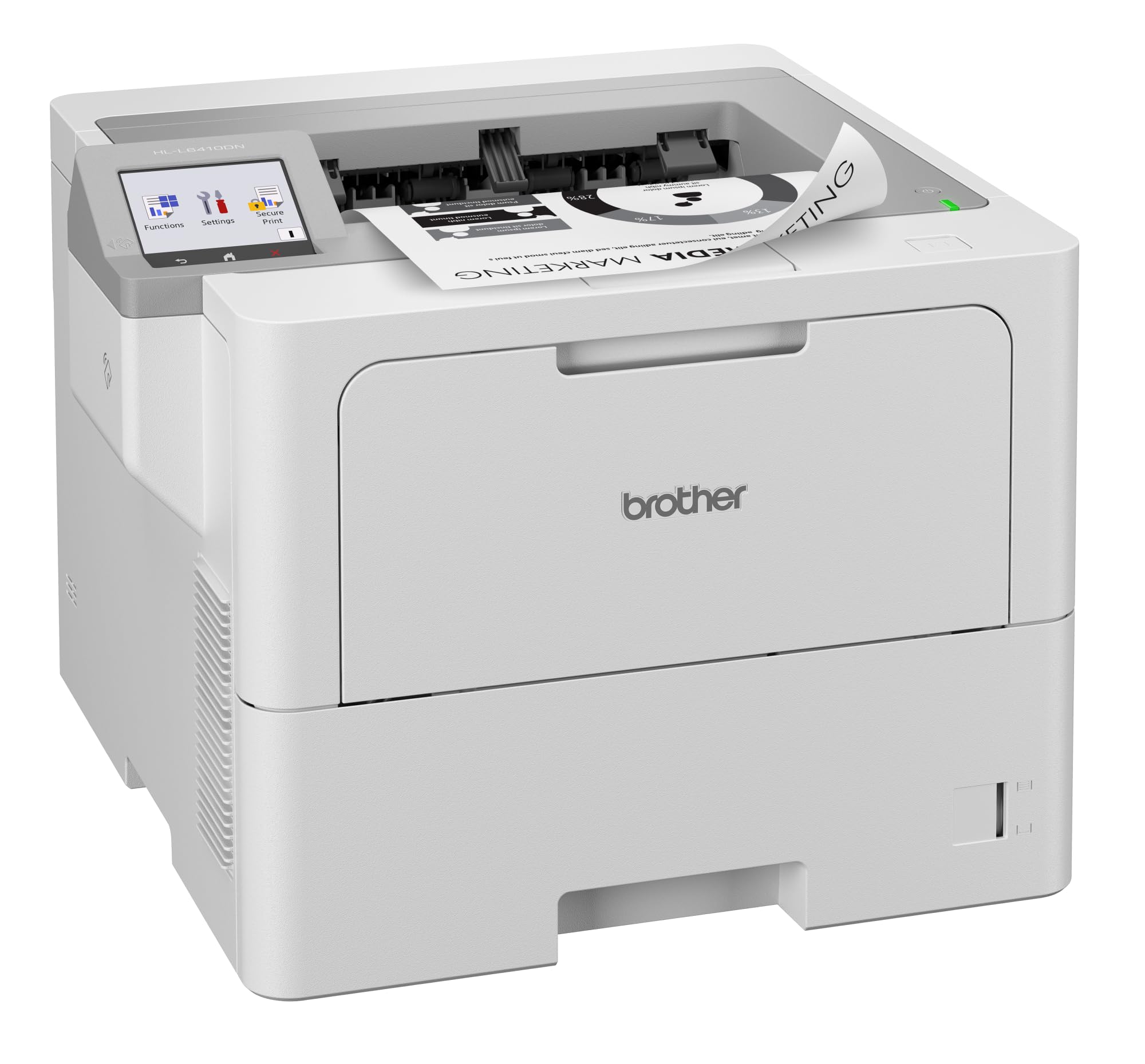 BROTHER HL-L6410DN Printer Mono B/W Duplex laser A4 1200x1200dpi 50ppm capacity 620 sheets USB 2.0 Gigabit LAN NFC USB 2.0 host
