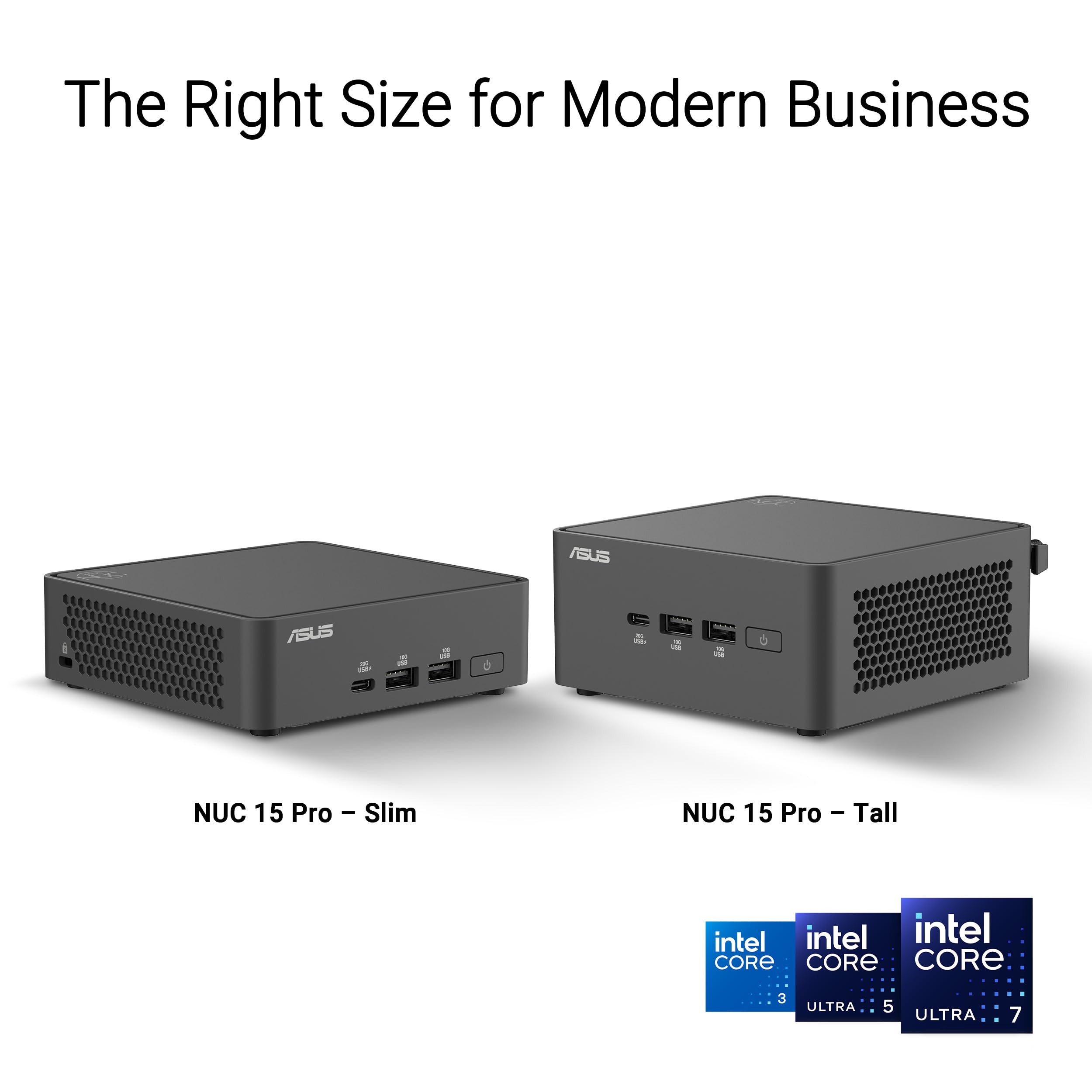ASUS RNUC15CRSU700002 Barebone Intel Core Ultra 7 255H Kit L6 EU Cord