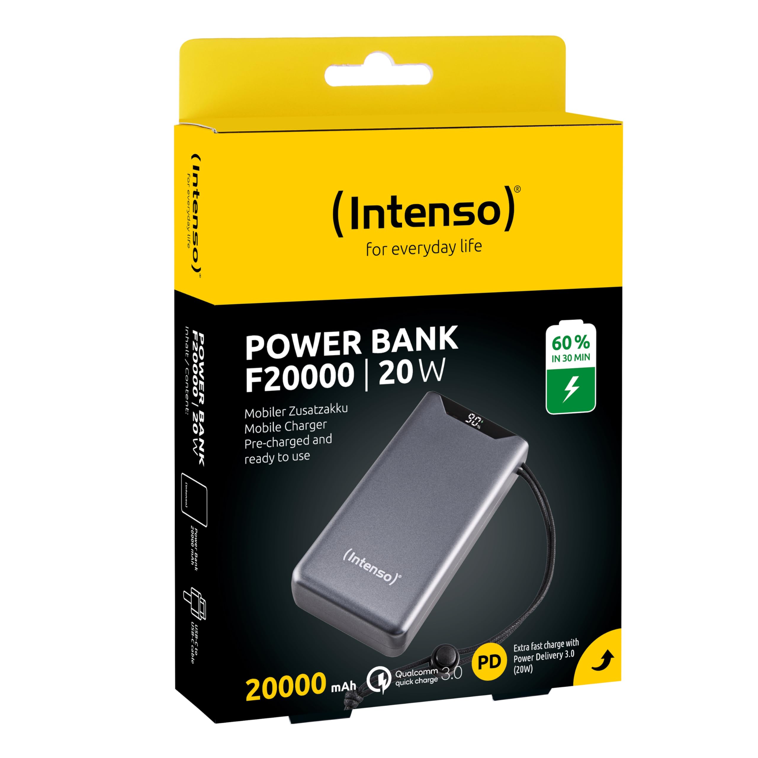 INTENSO Powerbank F20000 Power Delivery gris