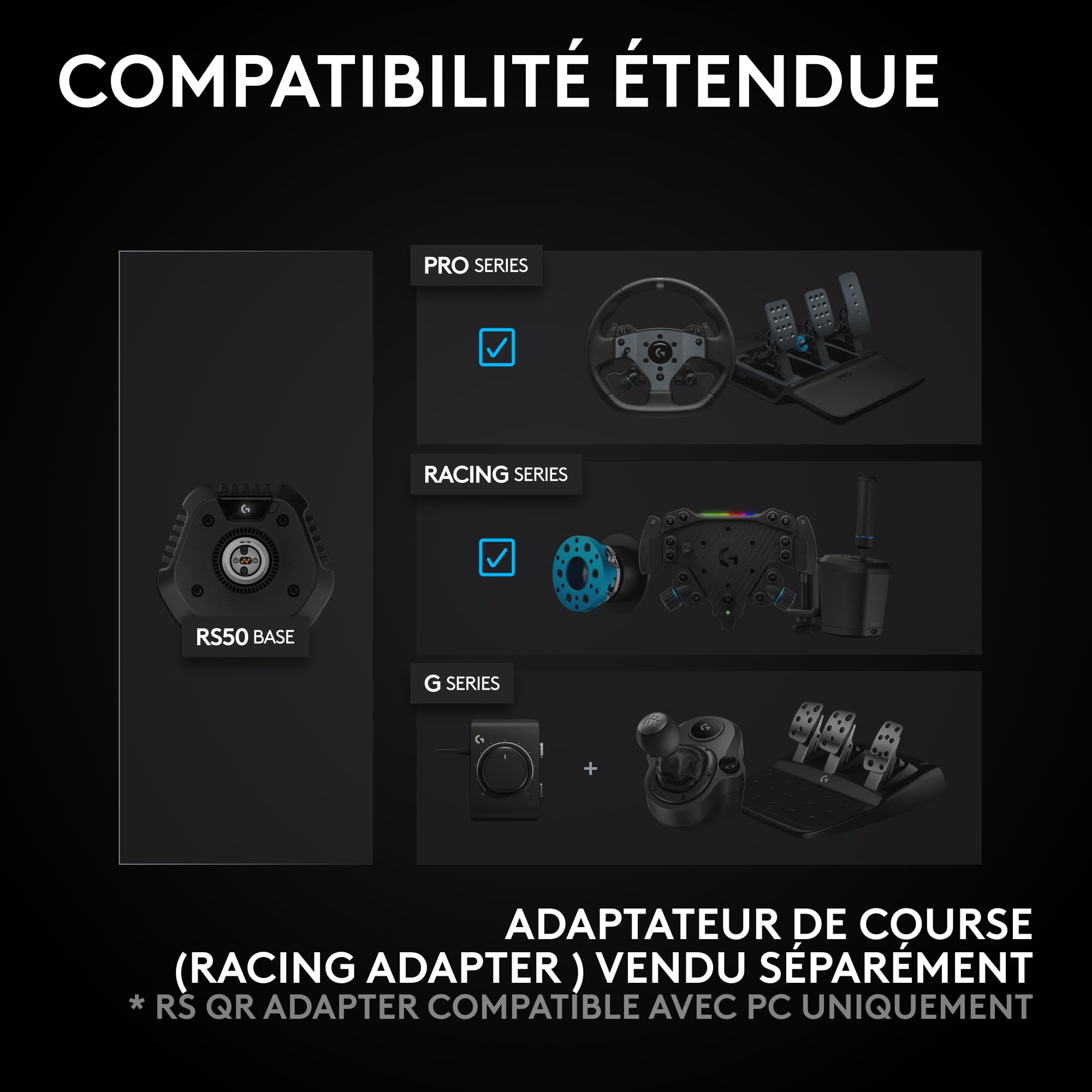LOGITECH RS50 System for Xbox/PC Black