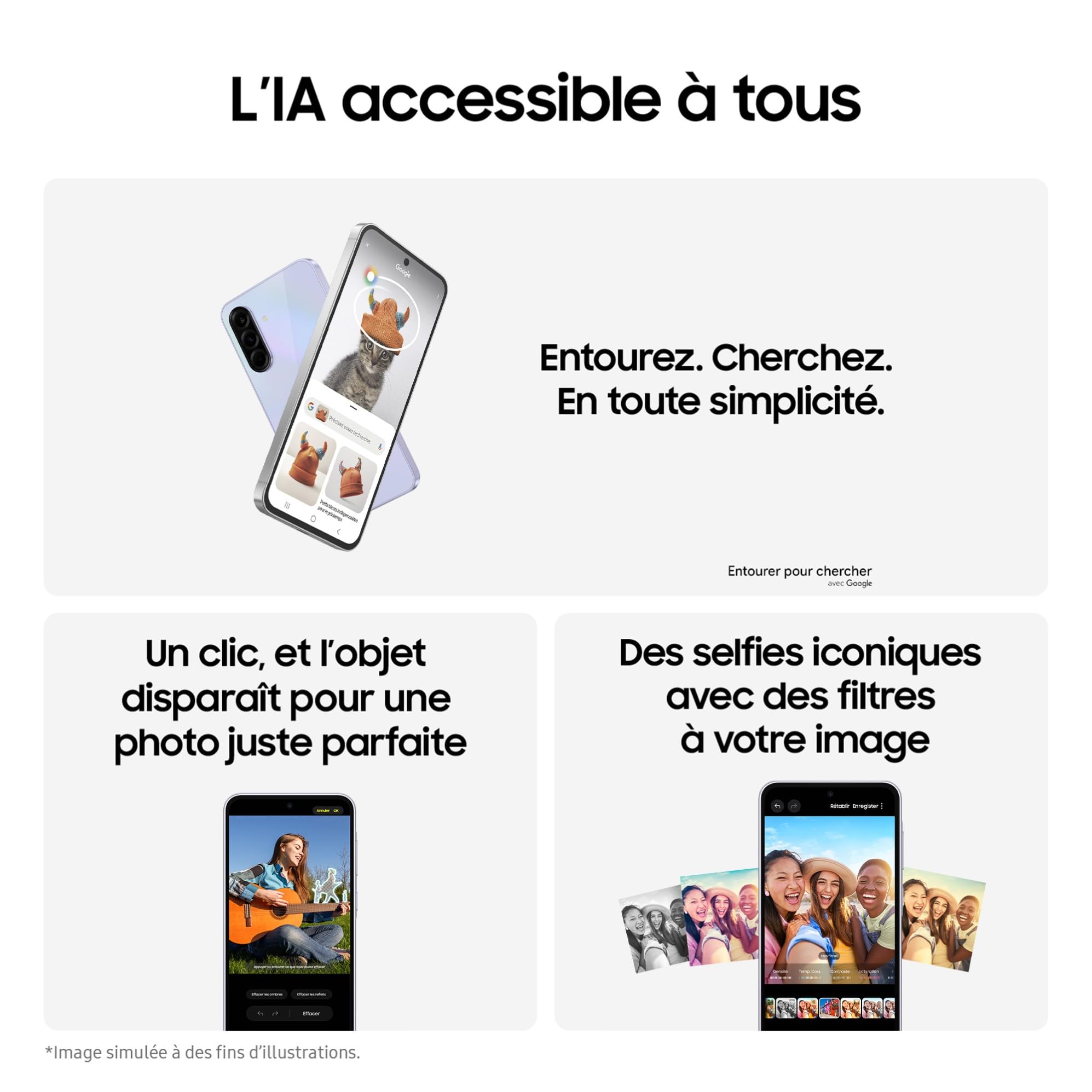 Samsung A366 Galaxy A36 (Double Sim - 6.7" - 128 Go - 6 Go RAM) Noir