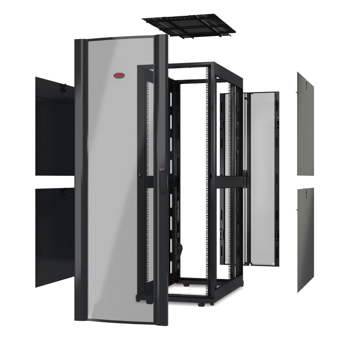 APC NetShelter SX 42U 600mm Wide x 1200mm Deep Enclosure Without Sides Without Doors Black