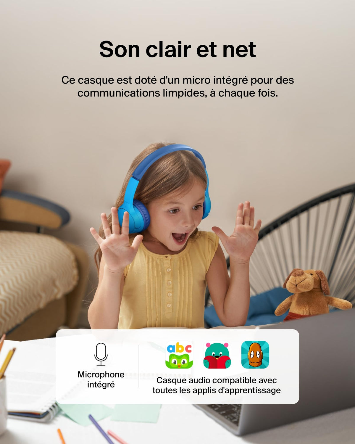 BELKIN Soundform Mini Kids Headphones Blue