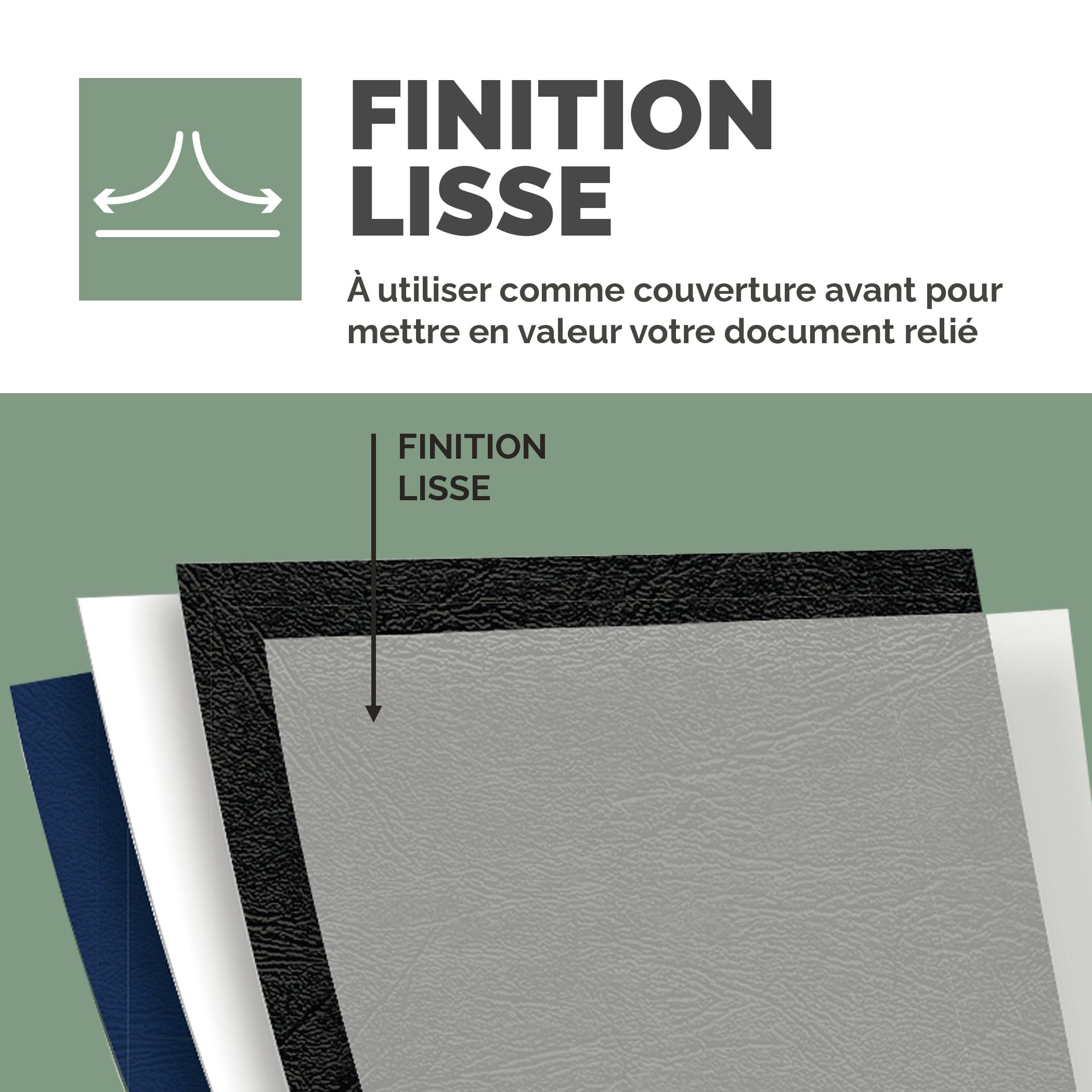 FELLOWES Couvertures de reliure FSC Léger / A4 / 50 unités / Translucide PAQUET DE 50 feuilles