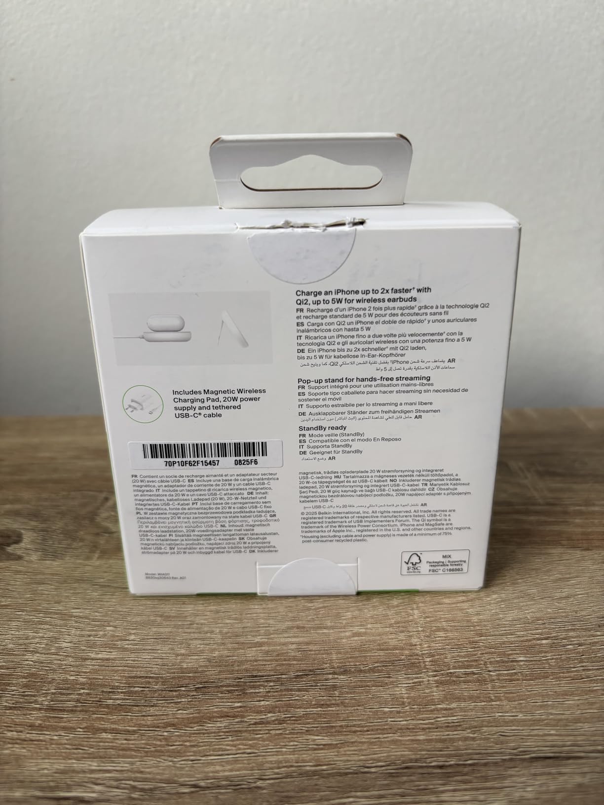 BELKIN BOOST CHARGE Qi2 15w Magnetic Pad Black