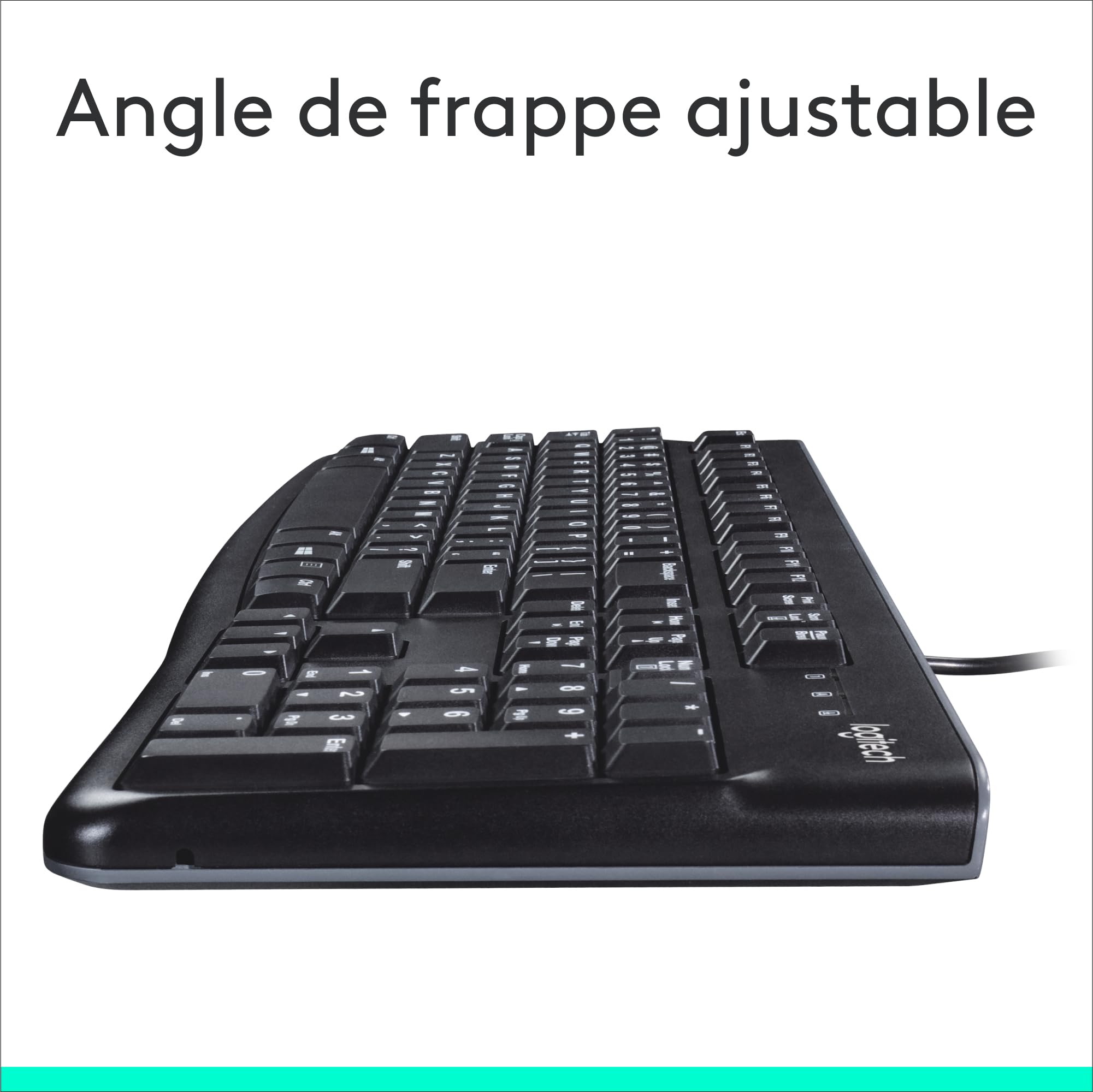 LOGITECH K120 Corded Keyboard black USB (FRA)