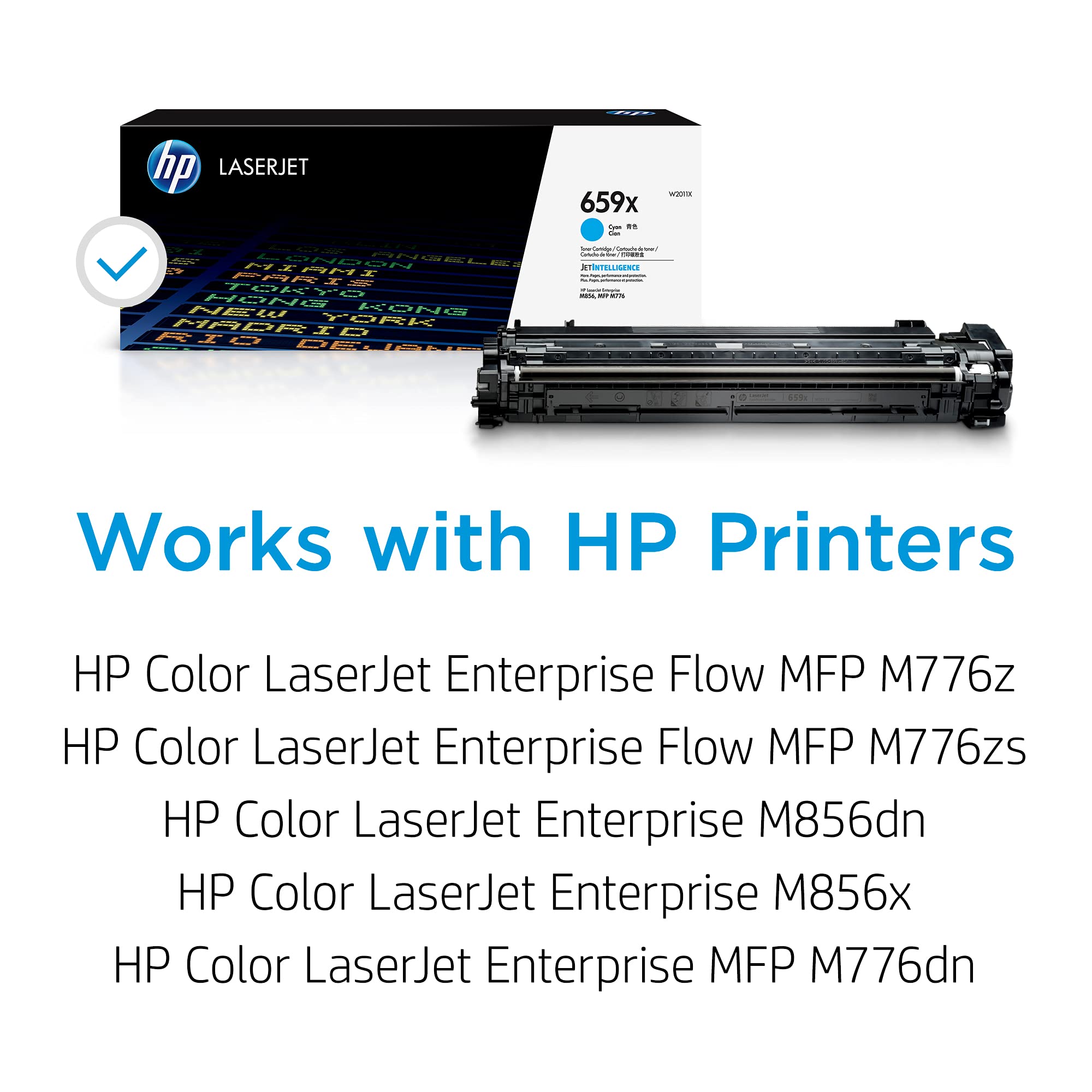HP 659X High Yield Cyan Original LaserJet Toner Cartridge
