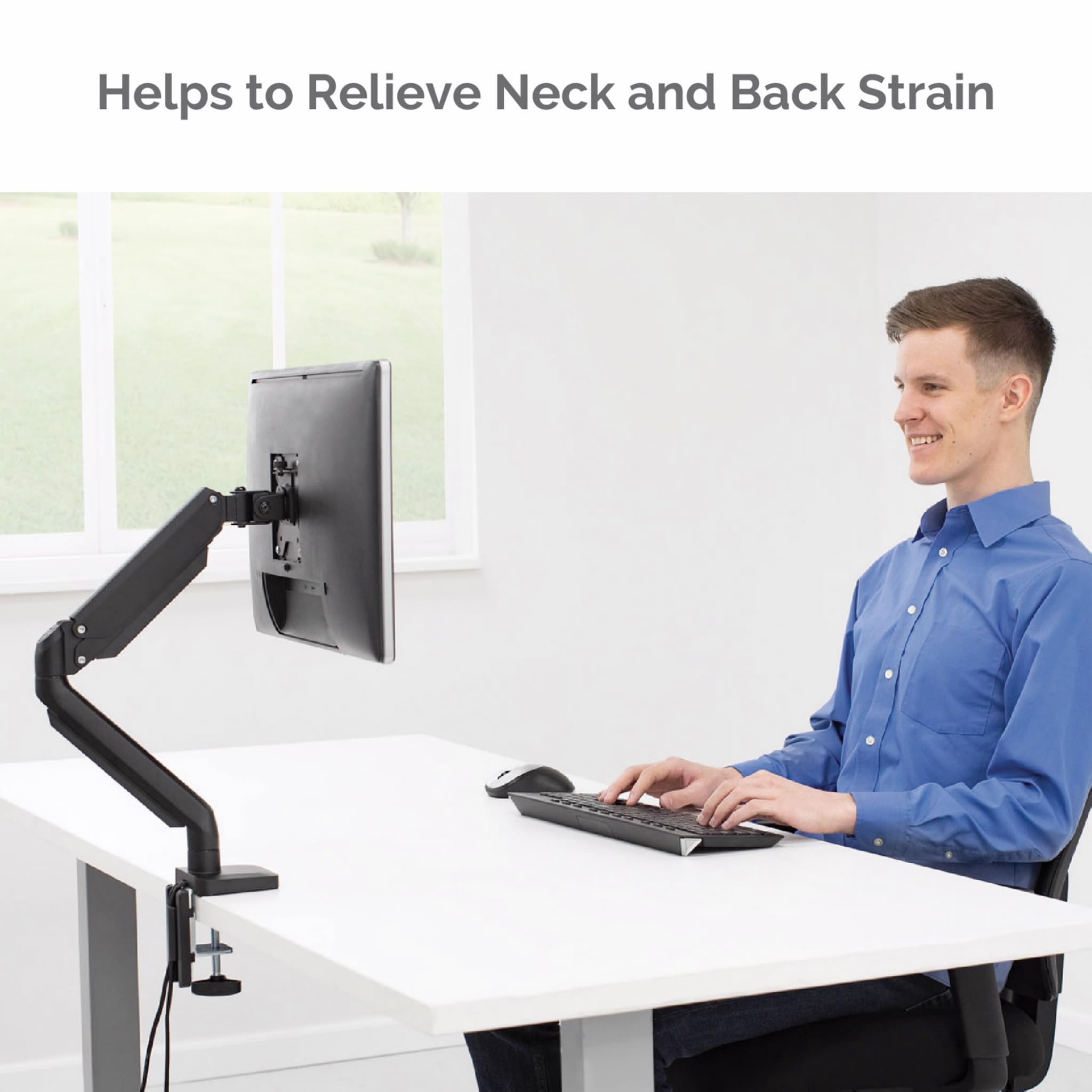 FELLOWES PLATINUM SERIES SINGLE MONITOR ARM