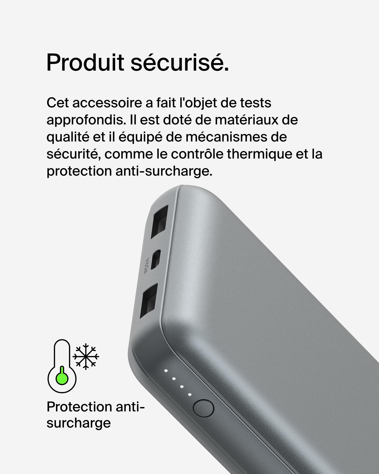 BELKIN 20k power bank 15w space grey