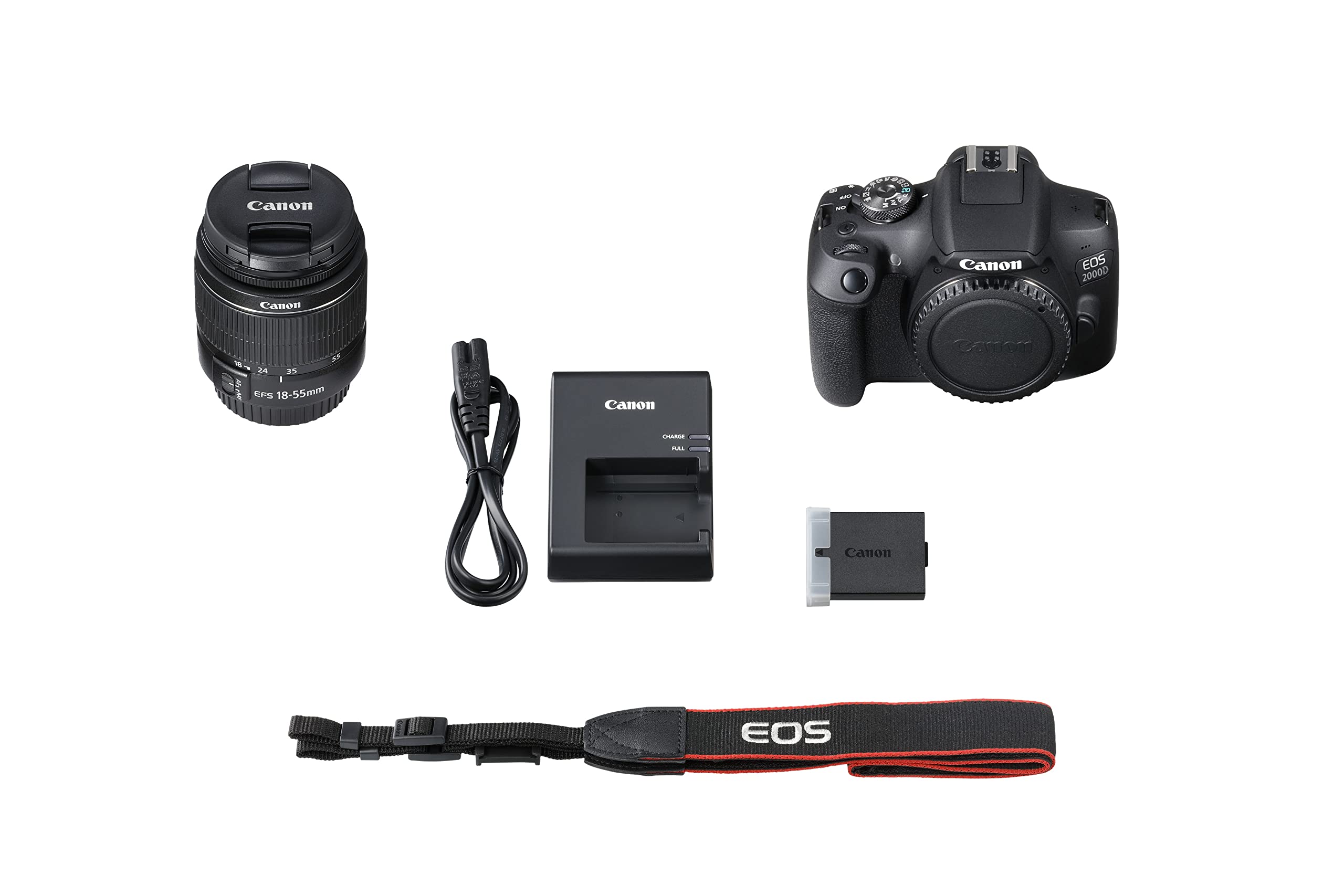 Canon EOS 2000D Appareil photo + objectif EF-S 18-55 DC III