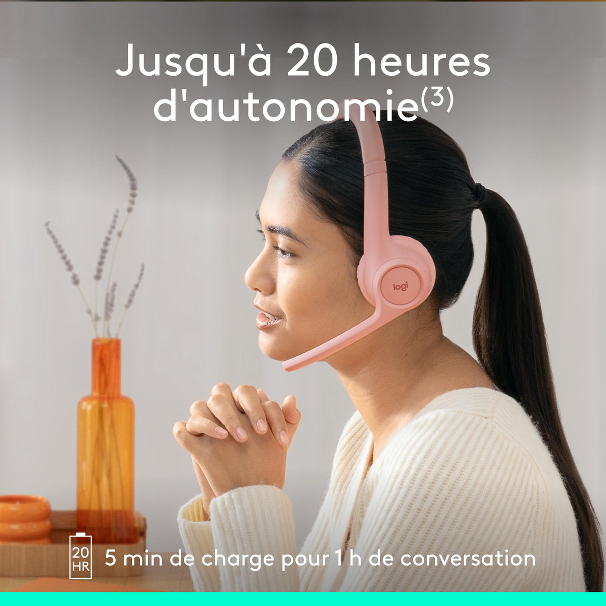 LOGITECH Zone 300 - ROSE - EMEA28-935