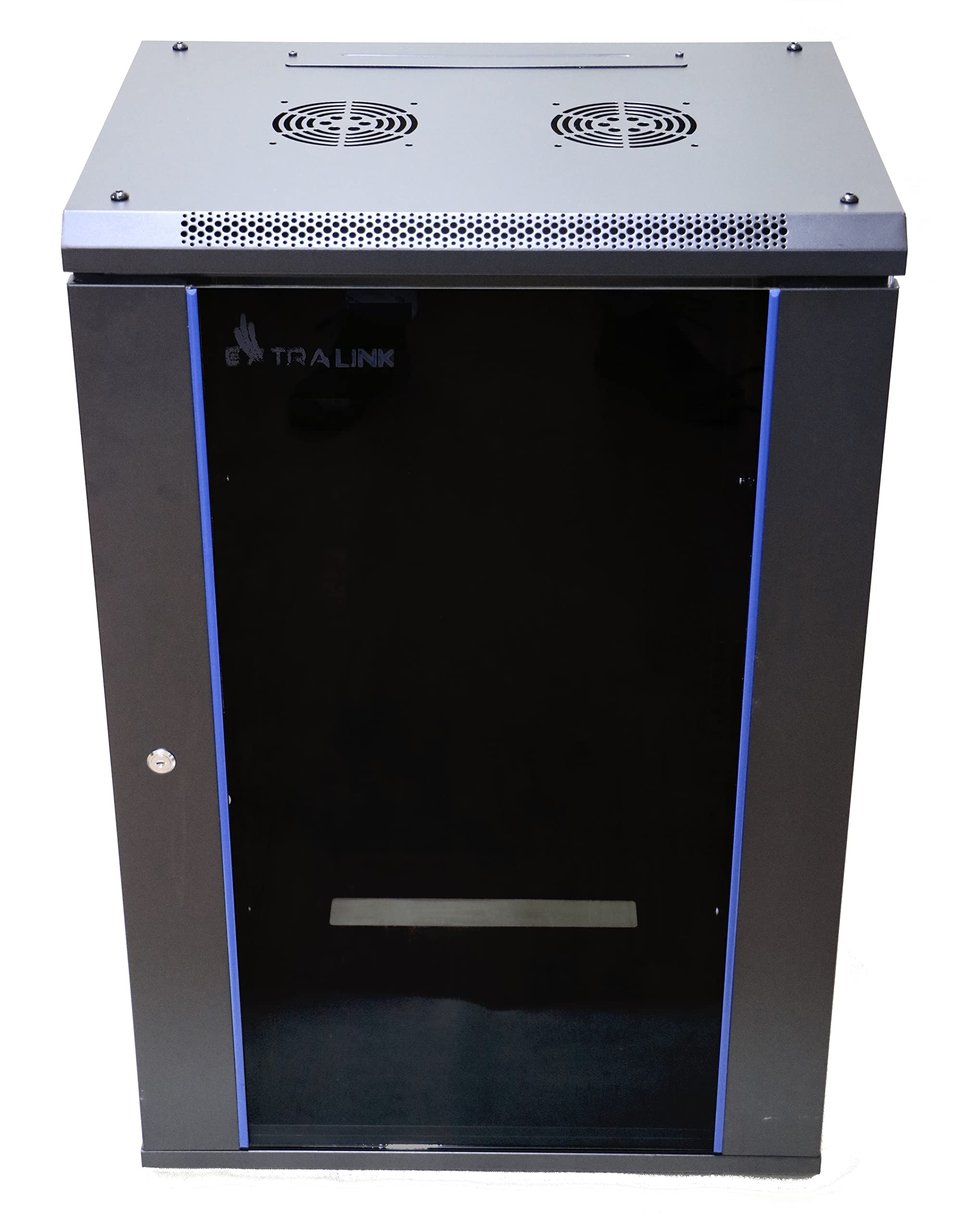 Extralink 18U 600X600 WALL-MOUNTED RACKMOUNT CABINET BLACK Rack monté sur le mur Noir