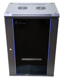 Extralink 18U 600X600 WALL-MOUNTED RACKMOUNT CABINET BLACK Rack monté sur le mur Noir