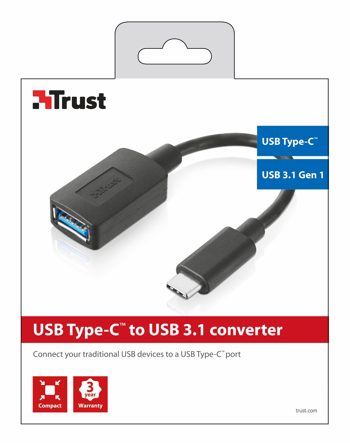 TRUST Adaptateur CALYX USB-C / USB